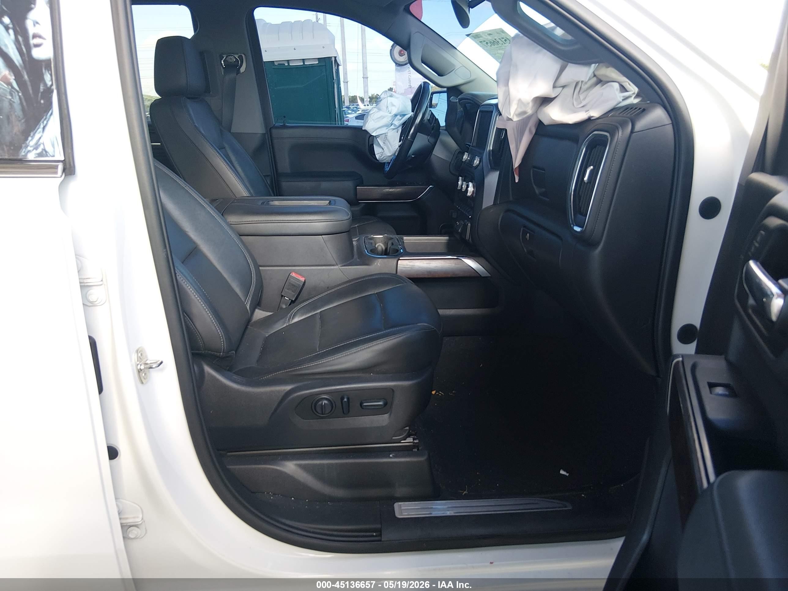 2019 Gmc Sierra 1500 Slt White vin: 3GTP8DED6KG263456
