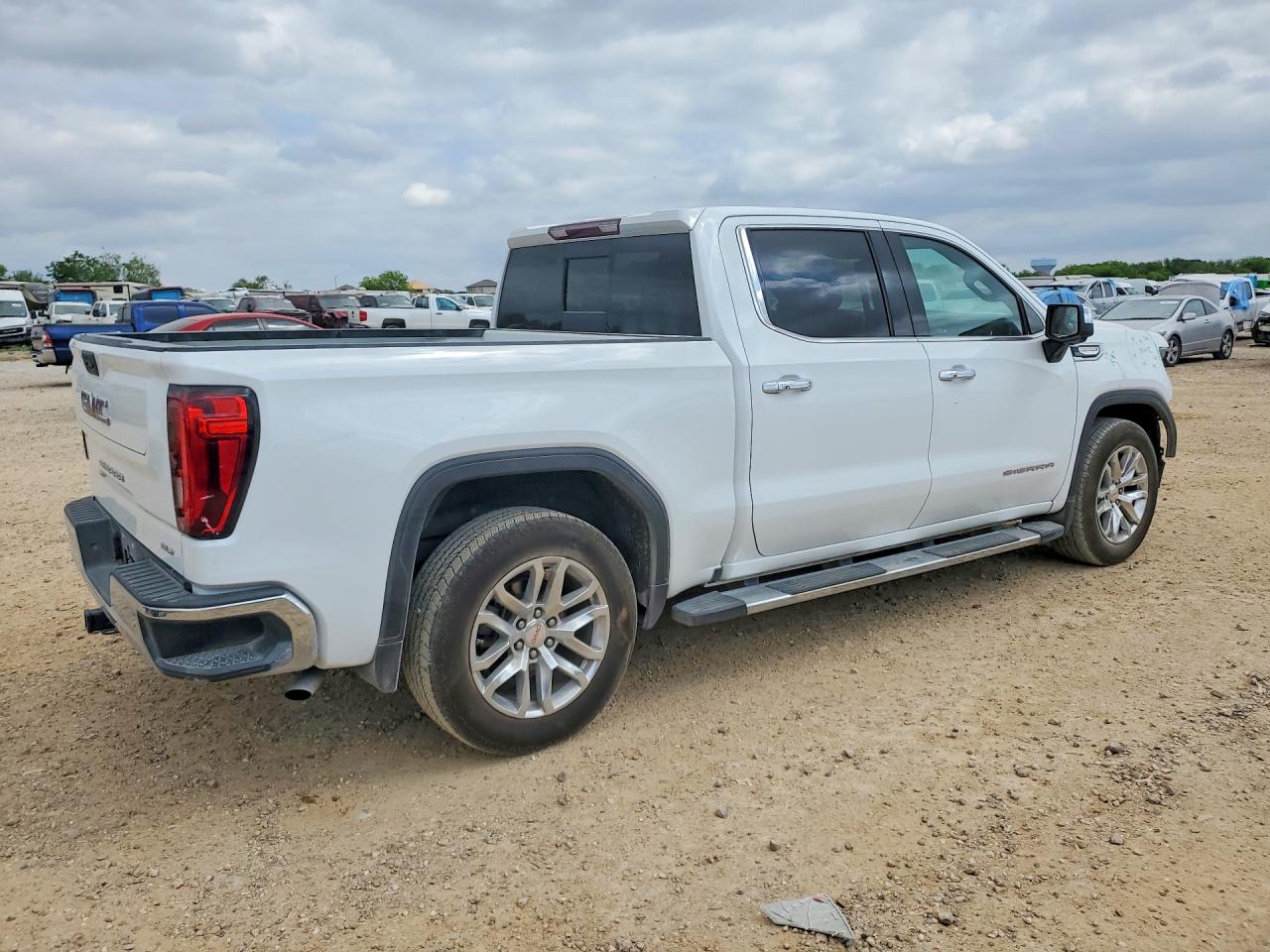 2020 Gmc Sierra C1500 Slt White vin: 3GTP8DEDXLG386131