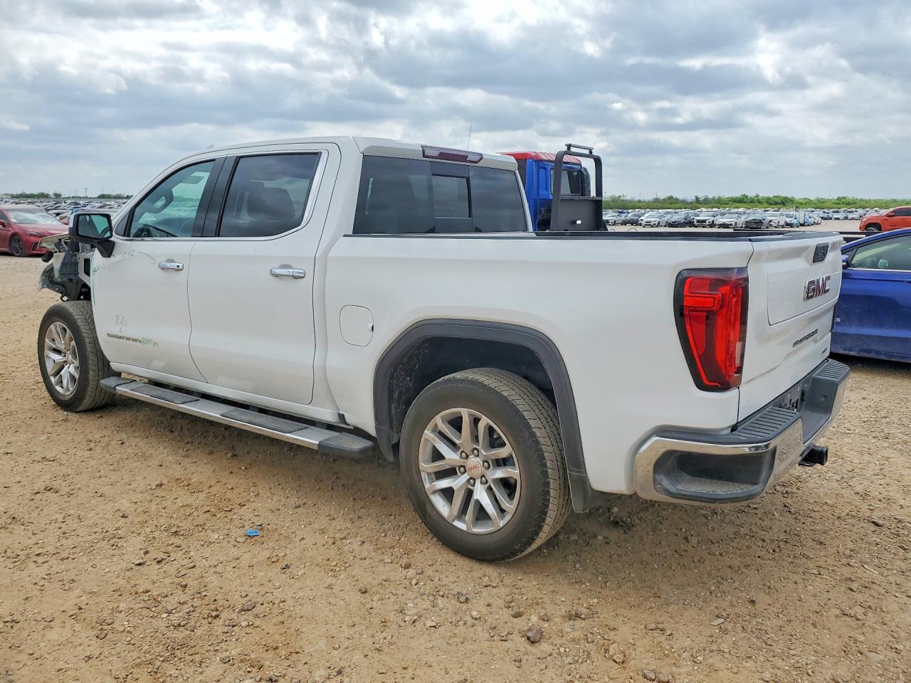2020 Gmc Sierra C1500 Slt White vin: 3GTP8DEDXLG386131