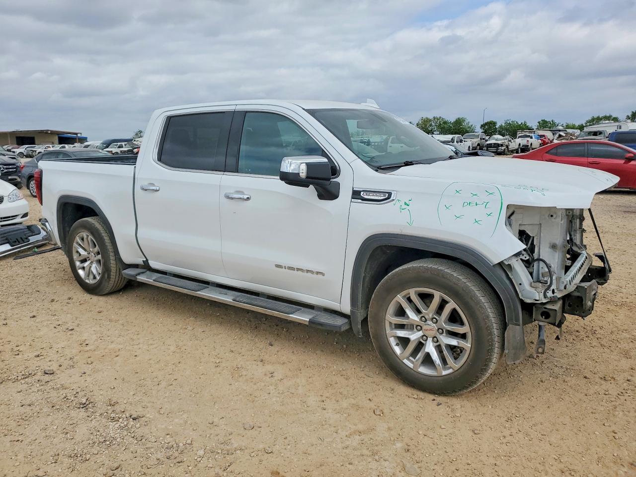 2020 Gmc Sierra C1500 Slt White vin: 3GTP8DEDXLG386131