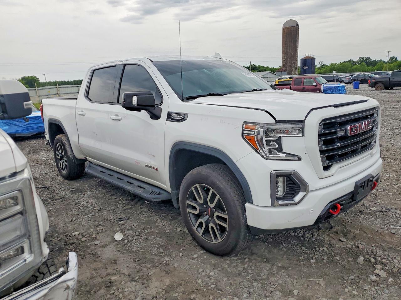 2021 Gmc Sierra K1500 At4 White vin: 3GTP9EED1MG202733