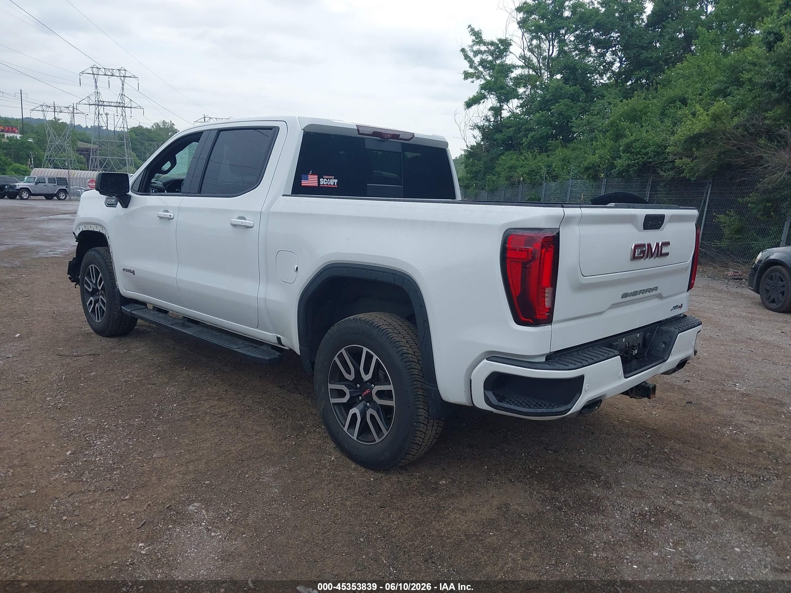 2020 Gmc Sierra 1500 White vin: 3GTP9EEL0LG421222