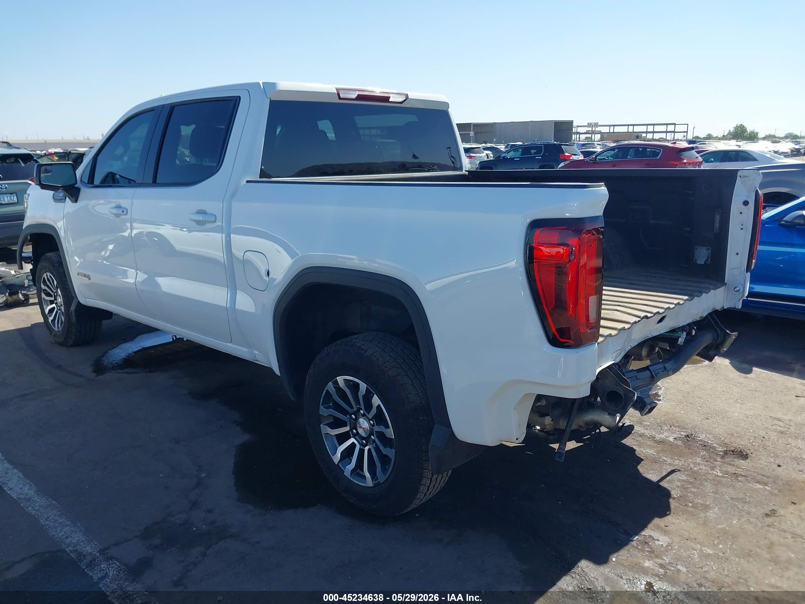 2021 Gmc Sierra 1500 4wd  Short Box At4 White vin: 3GTP9EEL6MG459670