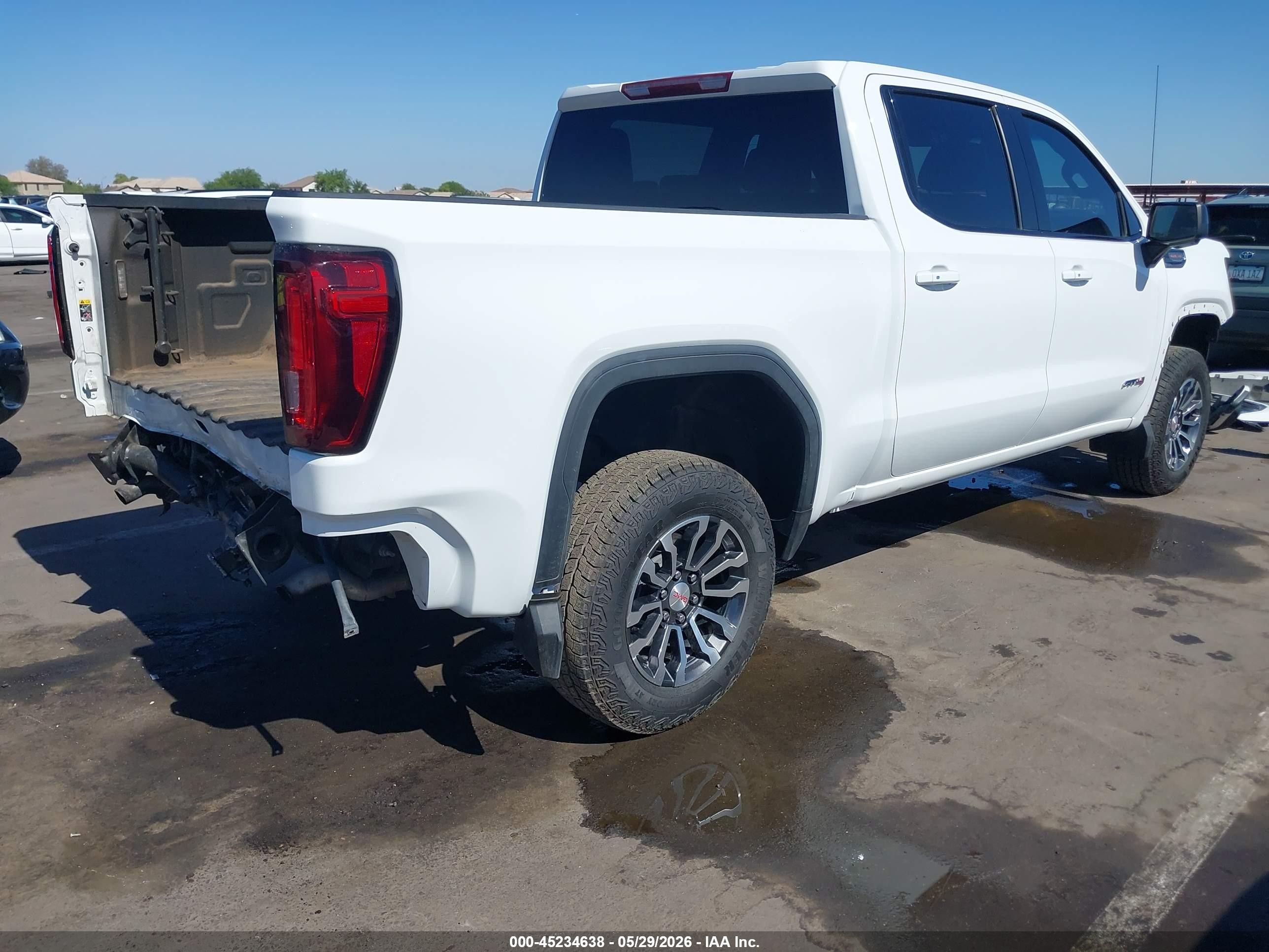 2021 Gmc Sierra 1500 4wd  Short Box At4 White vin: 3GTP9EEL6MG459670