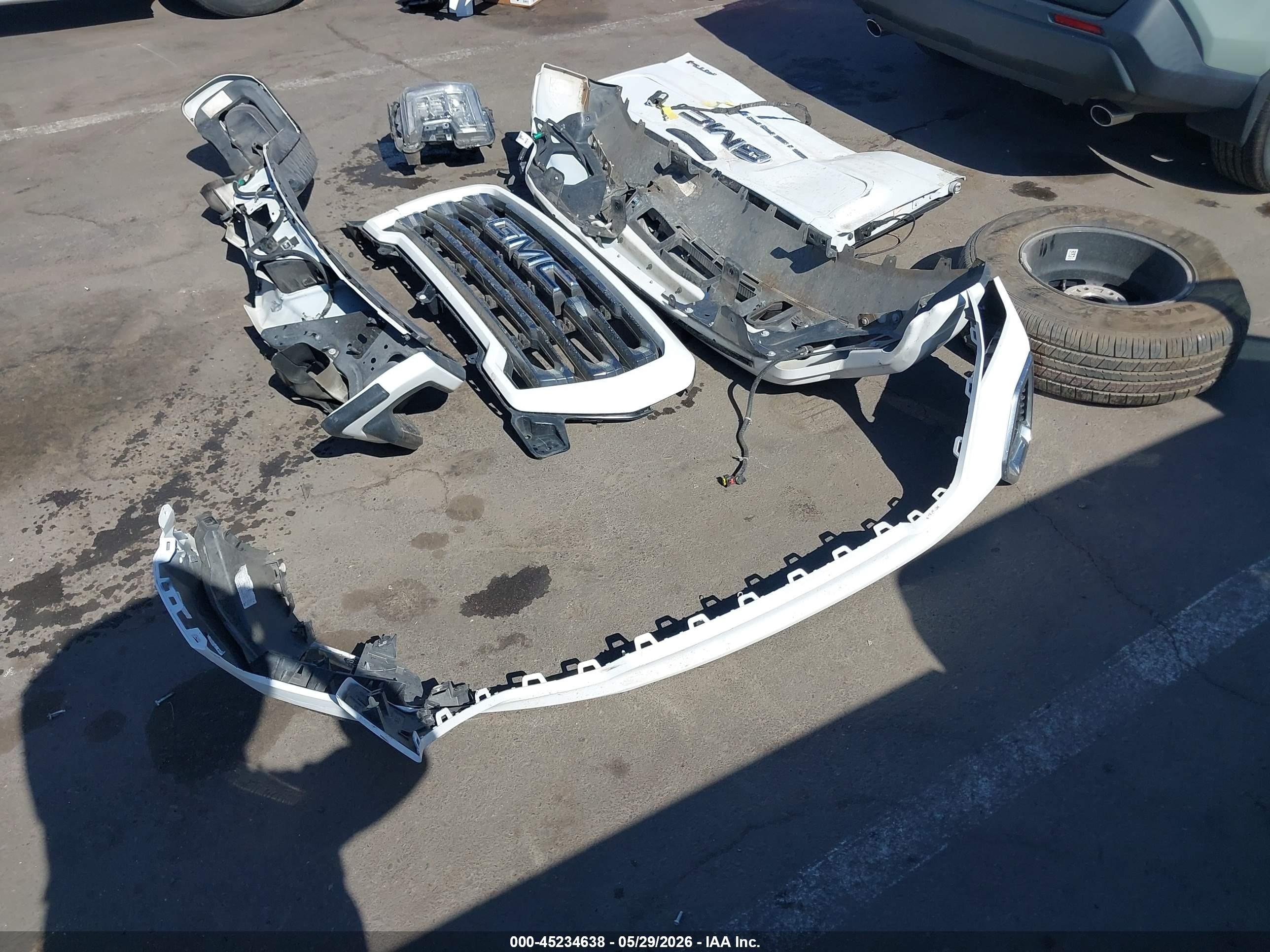 2021 Gmc Sierra 1500 4wd  Short Box At4 White vin: 3GTP9EEL6MG459670