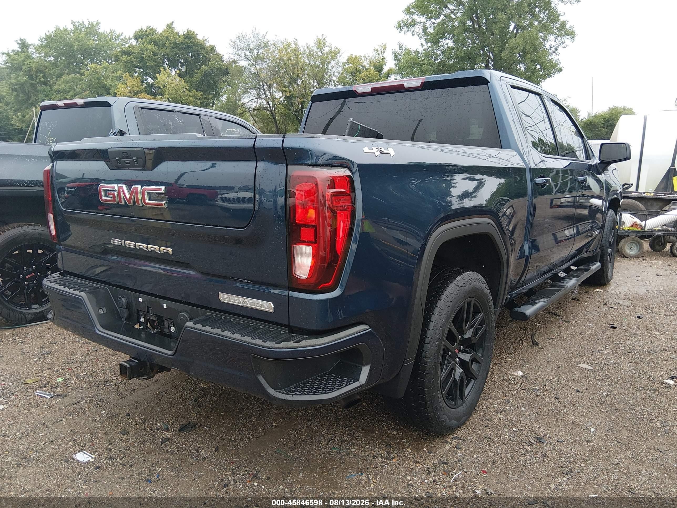 2022 Gmc Sierra 1500 Limited 4wd  Short Box Elevation With 3vl Blue vin: 3GTP9GEK4NG109409