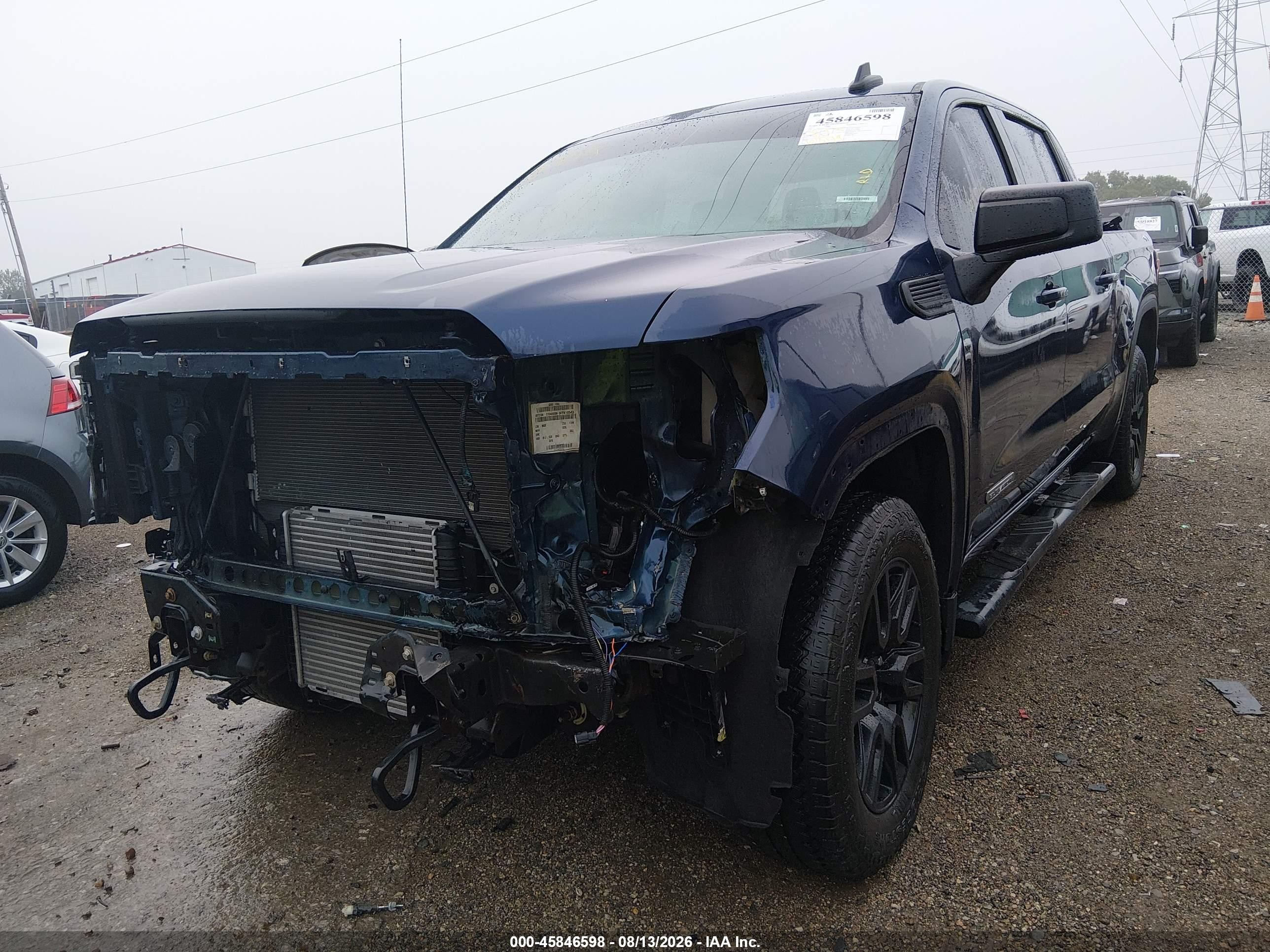 2022 Gmc Sierra 1500 Limited 4wd  Short Box Elevation With 3vl Blue vin: 3GTP9GEK4NG109409