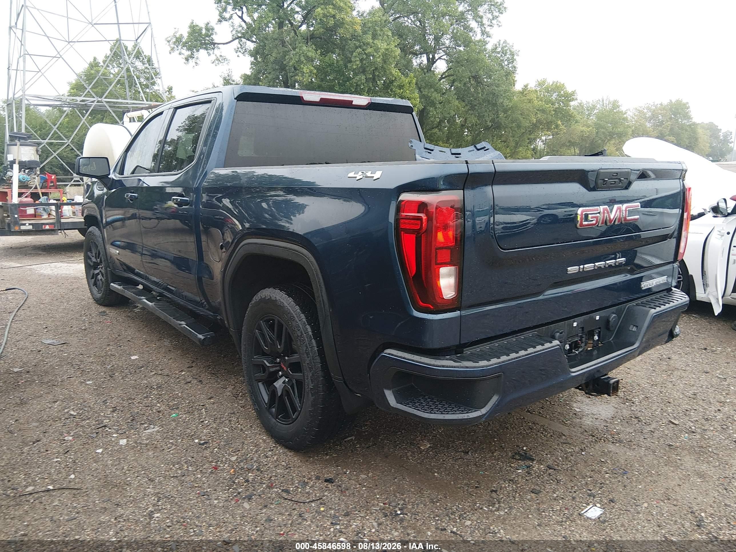 2022 Gmc Sierra 1500 Limited 4wd  Short Box Elevation With 3vl Blue vin: 3GTP9GEK4NG109409