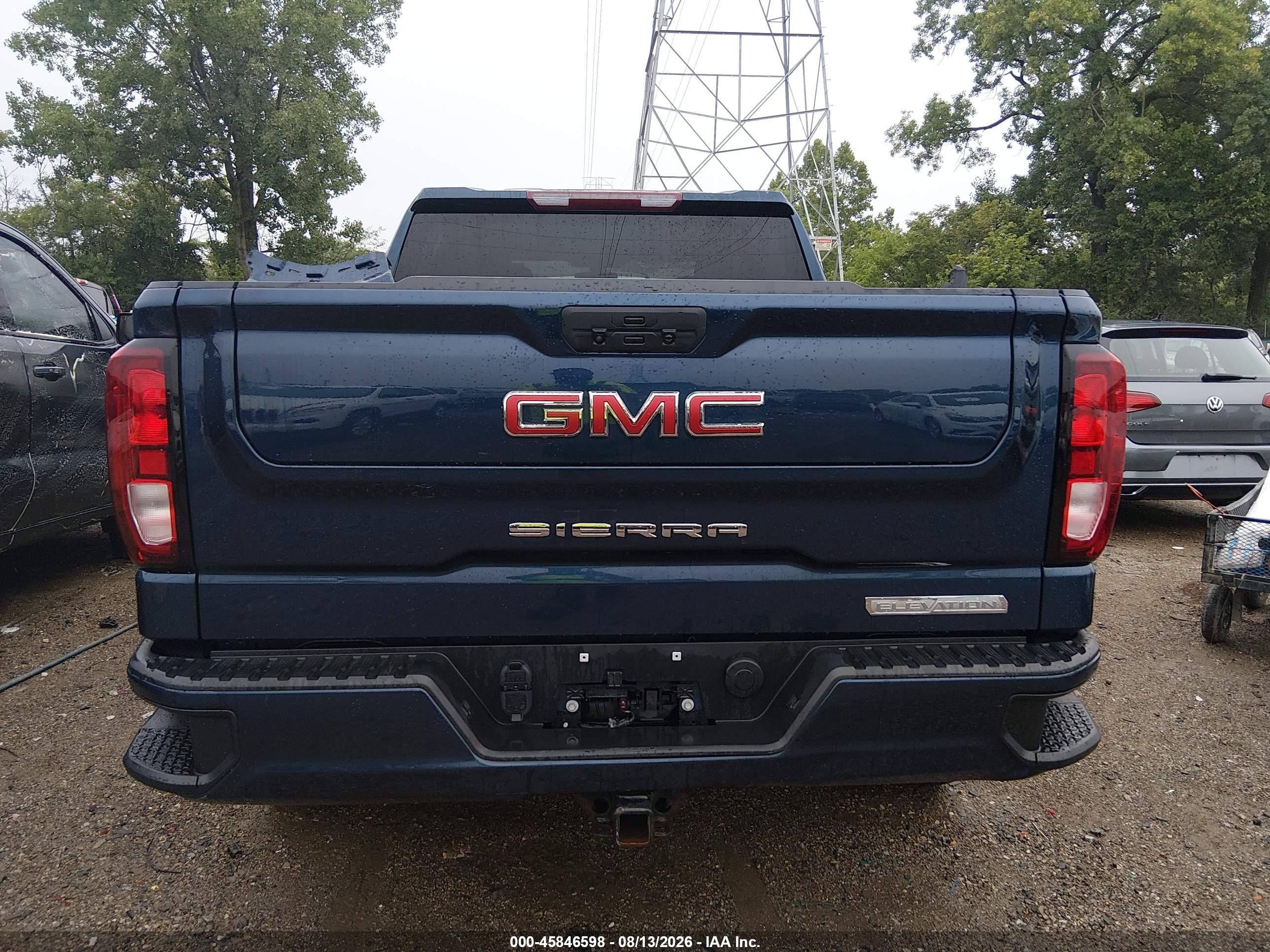 2022 Gmc Sierra 1500 Limited 4wd  Short Box Elevation With 3vl Blue vin: 3GTP9GEK4NG109409