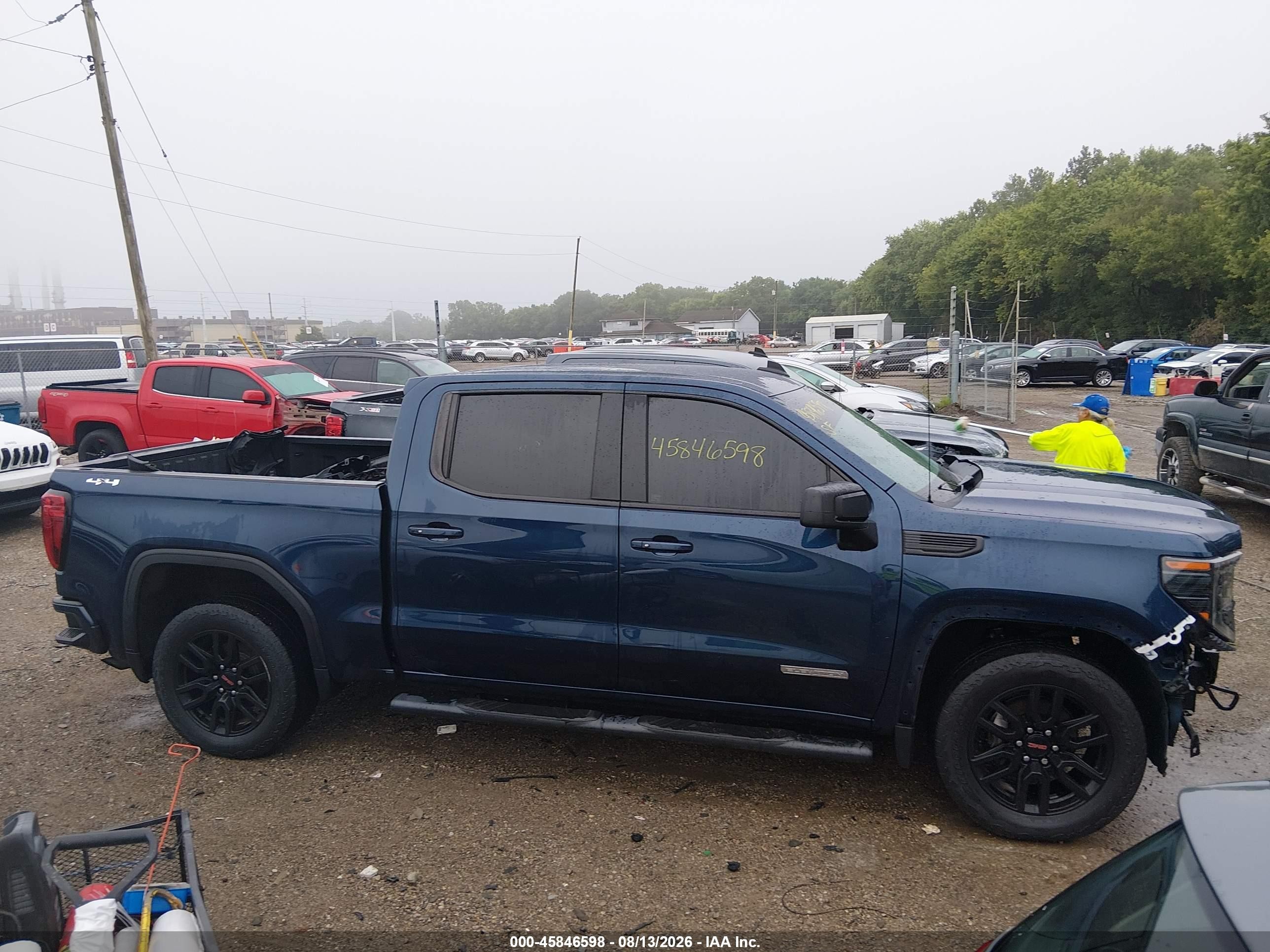 2022 Gmc Sierra 1500 Limited 4wd  Short Box Elevation With 3vl Blue vin: 3GTP9GEK4NG109409