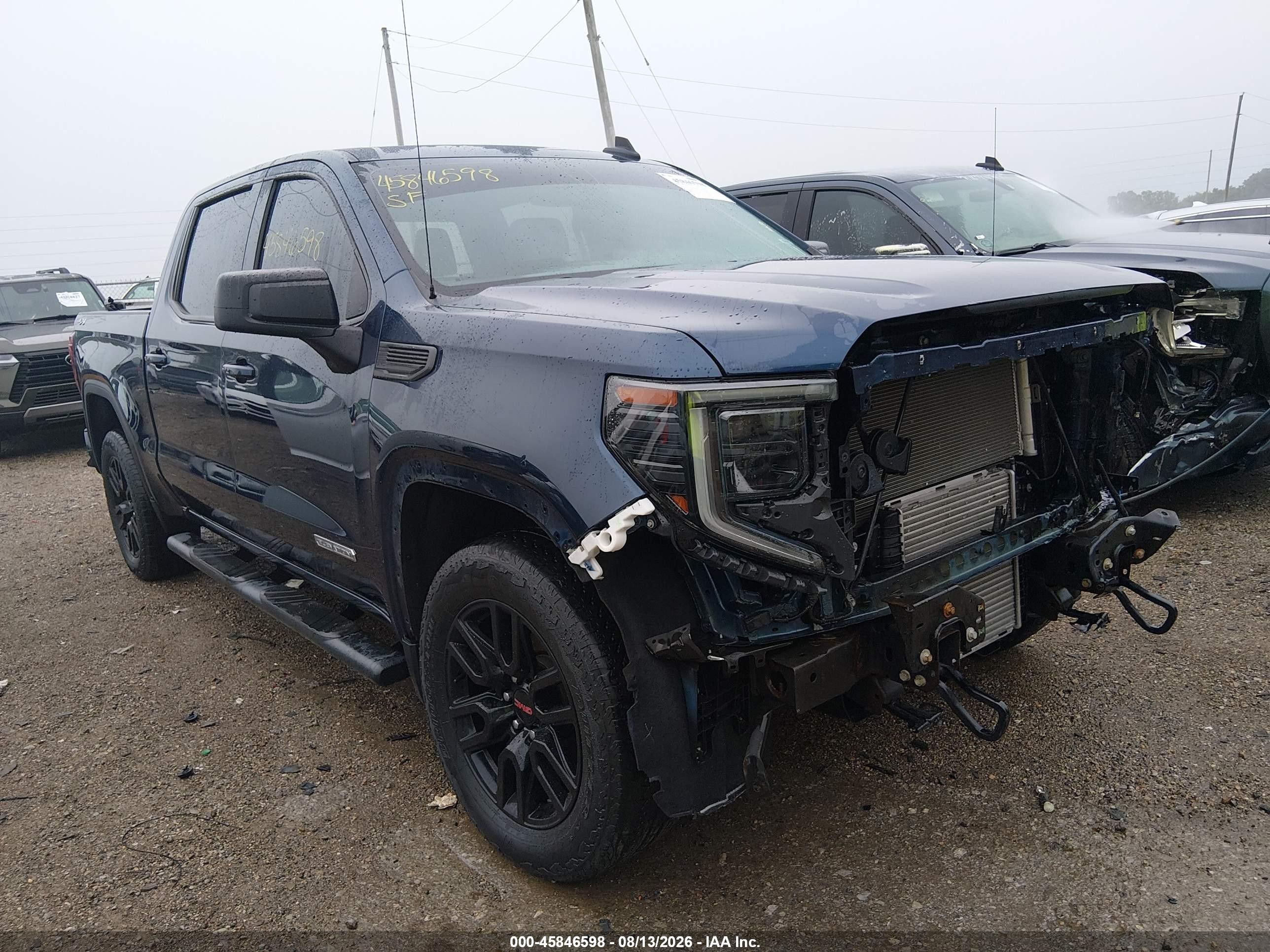 2022 Gmc Sierra 1500 Limited 4wd  Short Box Elevation With 3vl Blue vin: 3GTP9GEK4NG109409