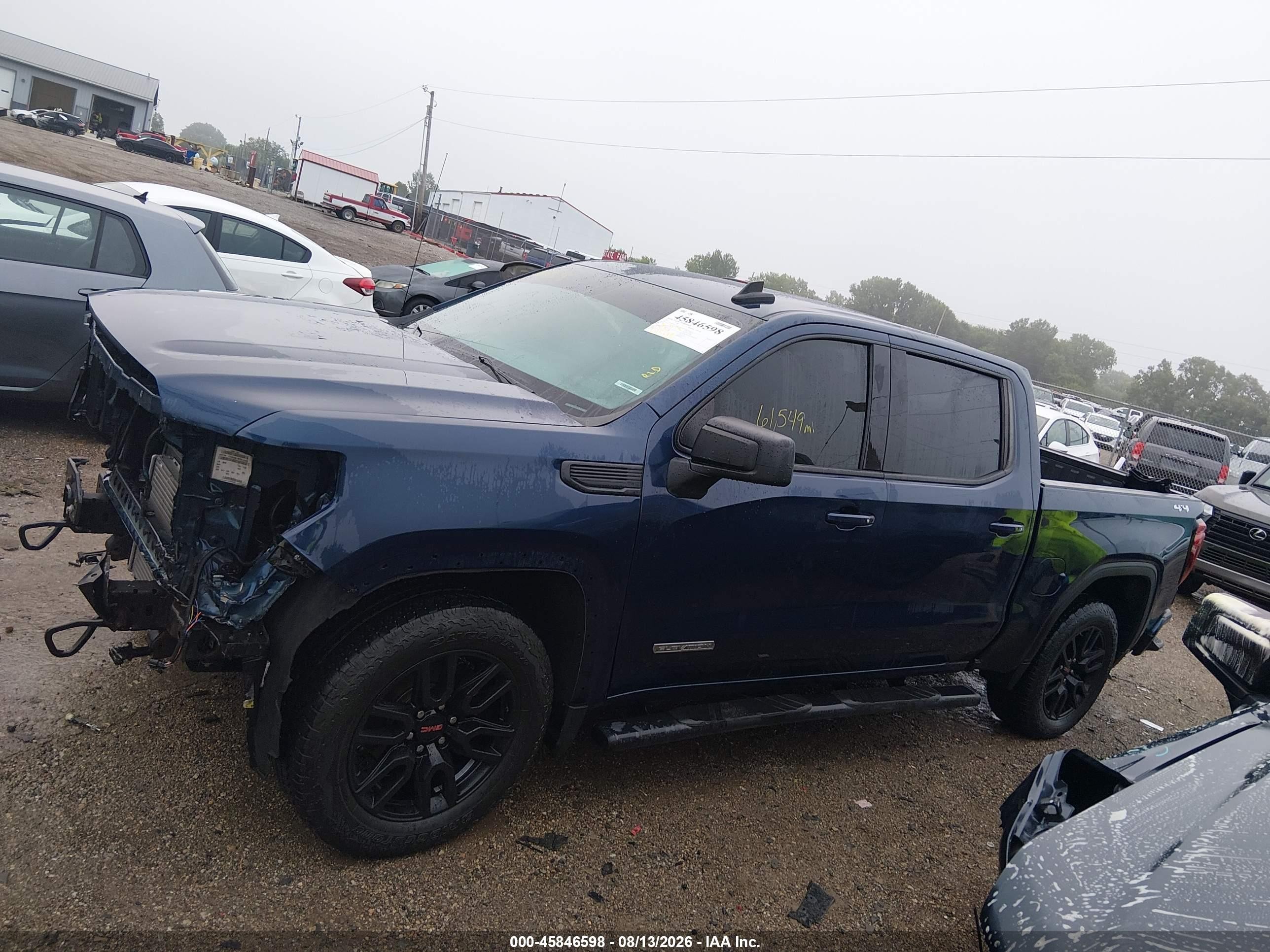 2022 Gmc Sierra 1500 Limited 4wd  Short Box Elevation With 3vl Blue vin: 3GTP9GEK4NG109409