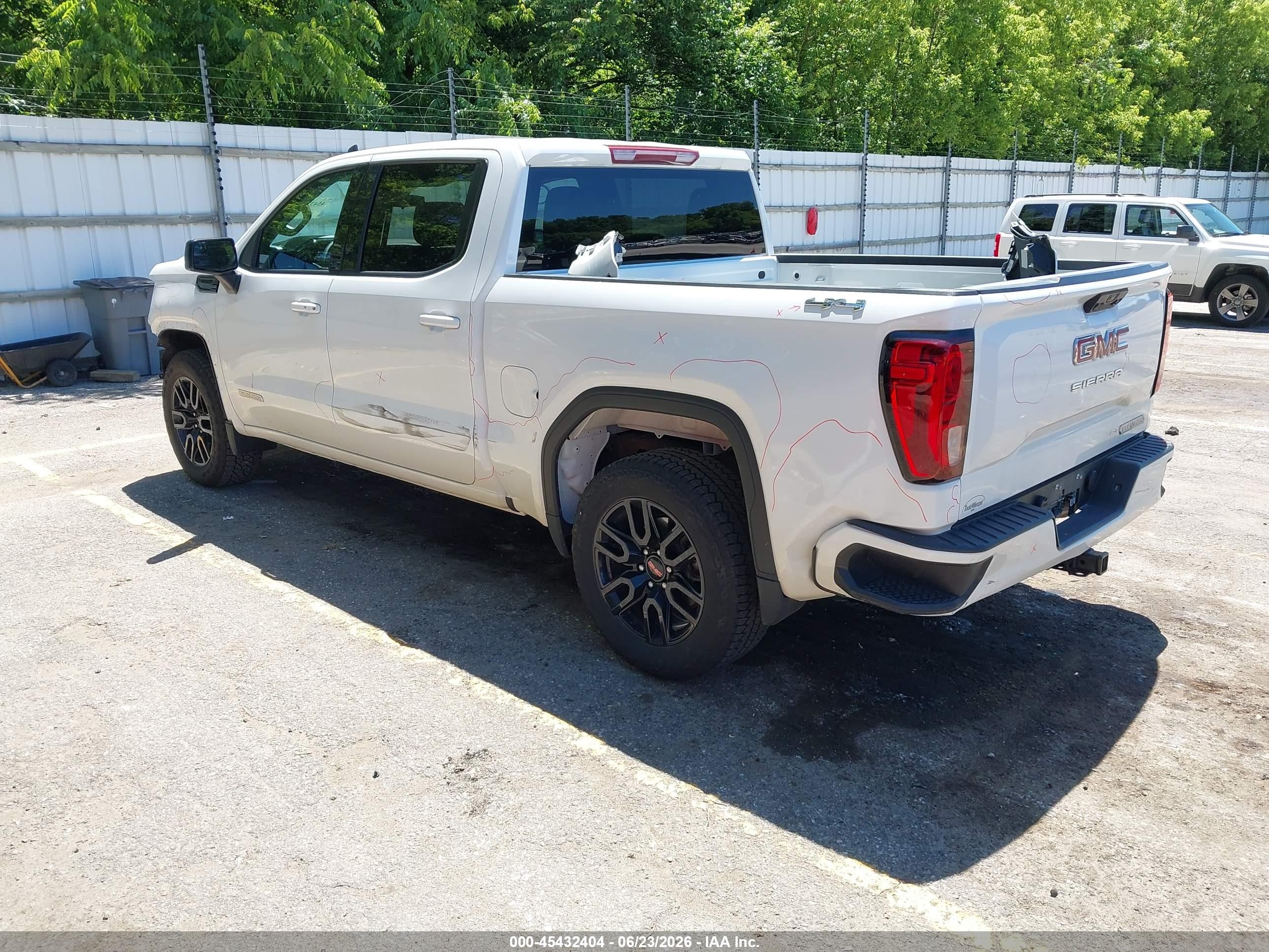 2024 Gmc Sierra 1500 4wd  Short Box Elevation With 3vl Белый vin: 3GTPUJEK0RG249233
