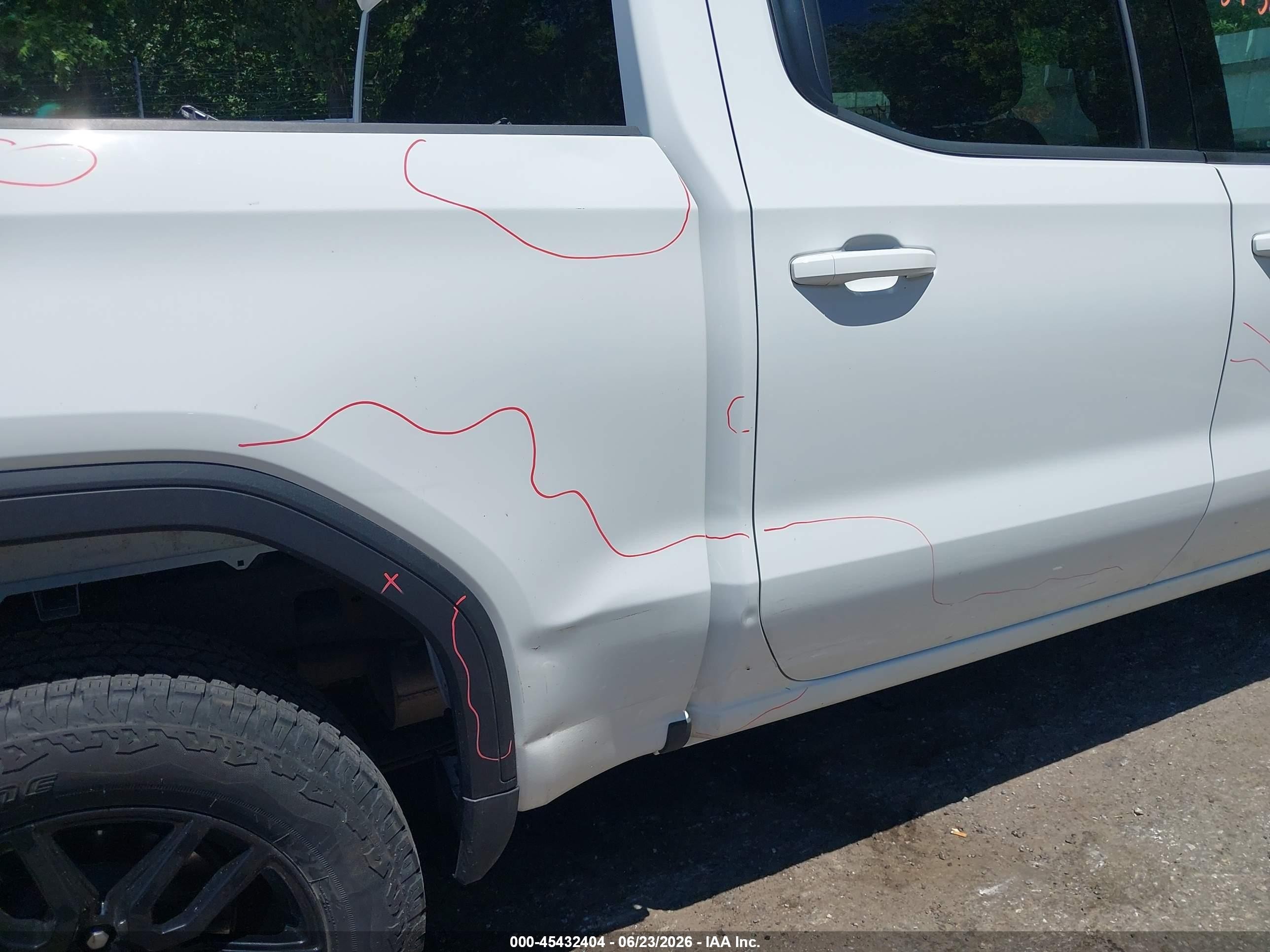 2024 Gmc Sierra 1500 4wd  Short Box Elevation With 3vl Белый vin: 3GTPUJEK0RG249233
