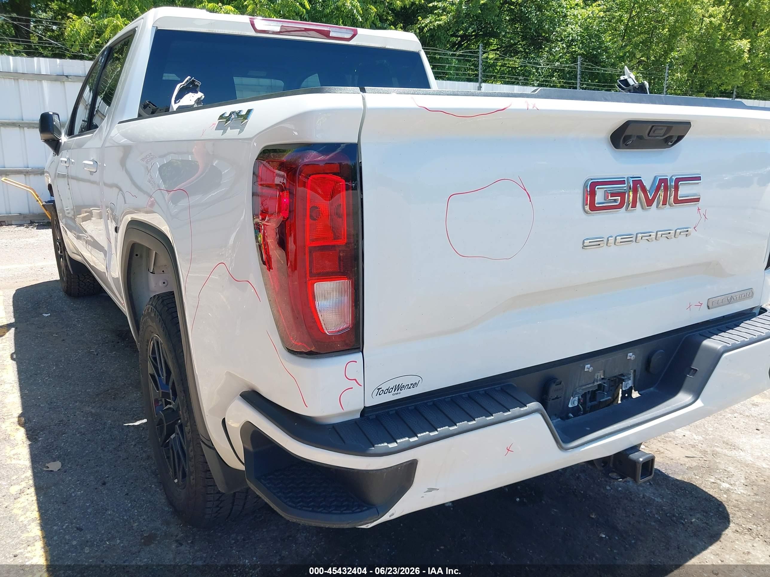 2024 Gmc Sierra 1500 4wd  Short Box Elevation With 3vl Белый vin: 3GTPUJEK0RG249233