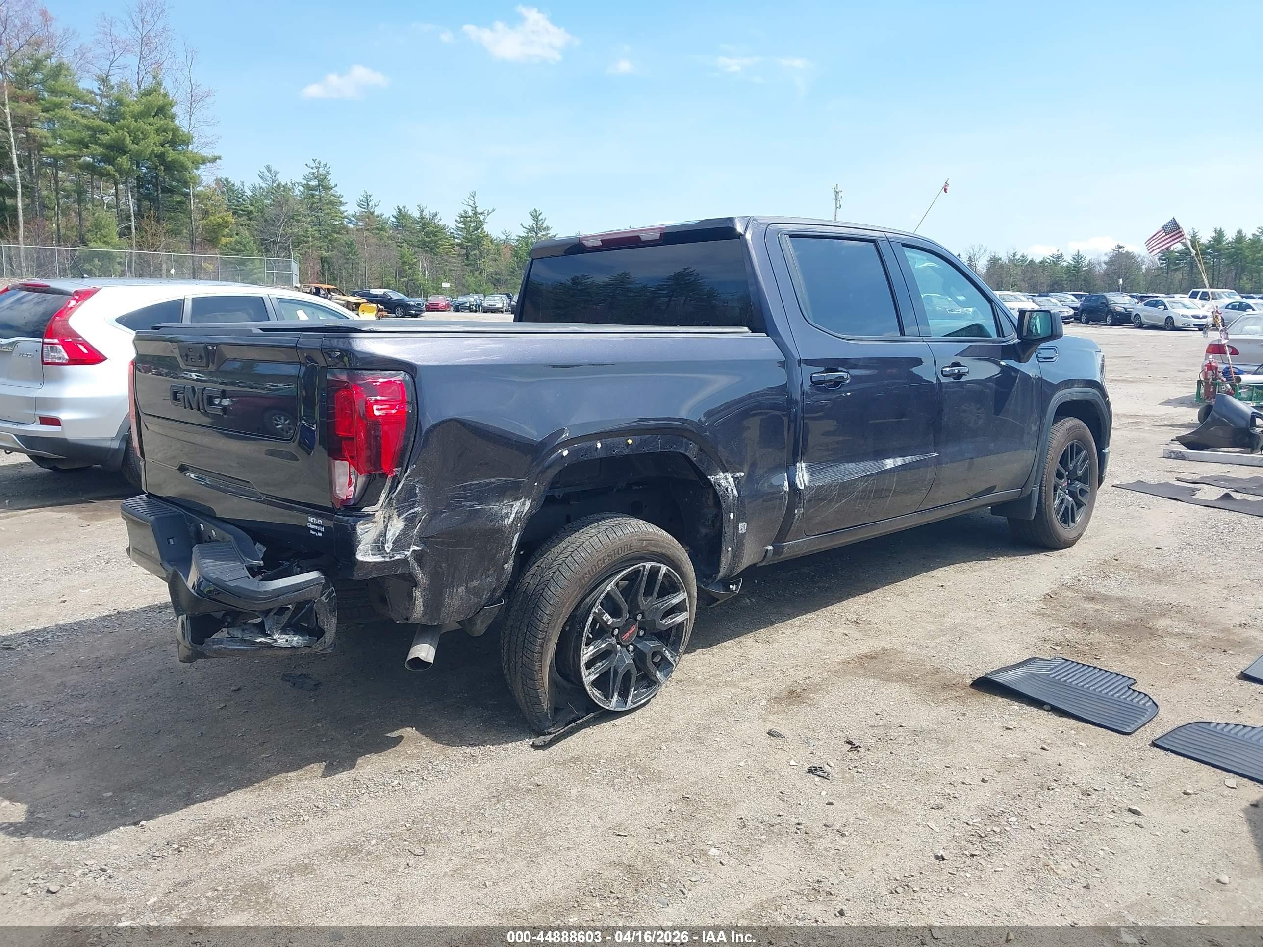 2024 Gmc Sierra 1500 4wd  Short Box Elevation With 3vl Черный vin: 3GTPUJEK2RG381961