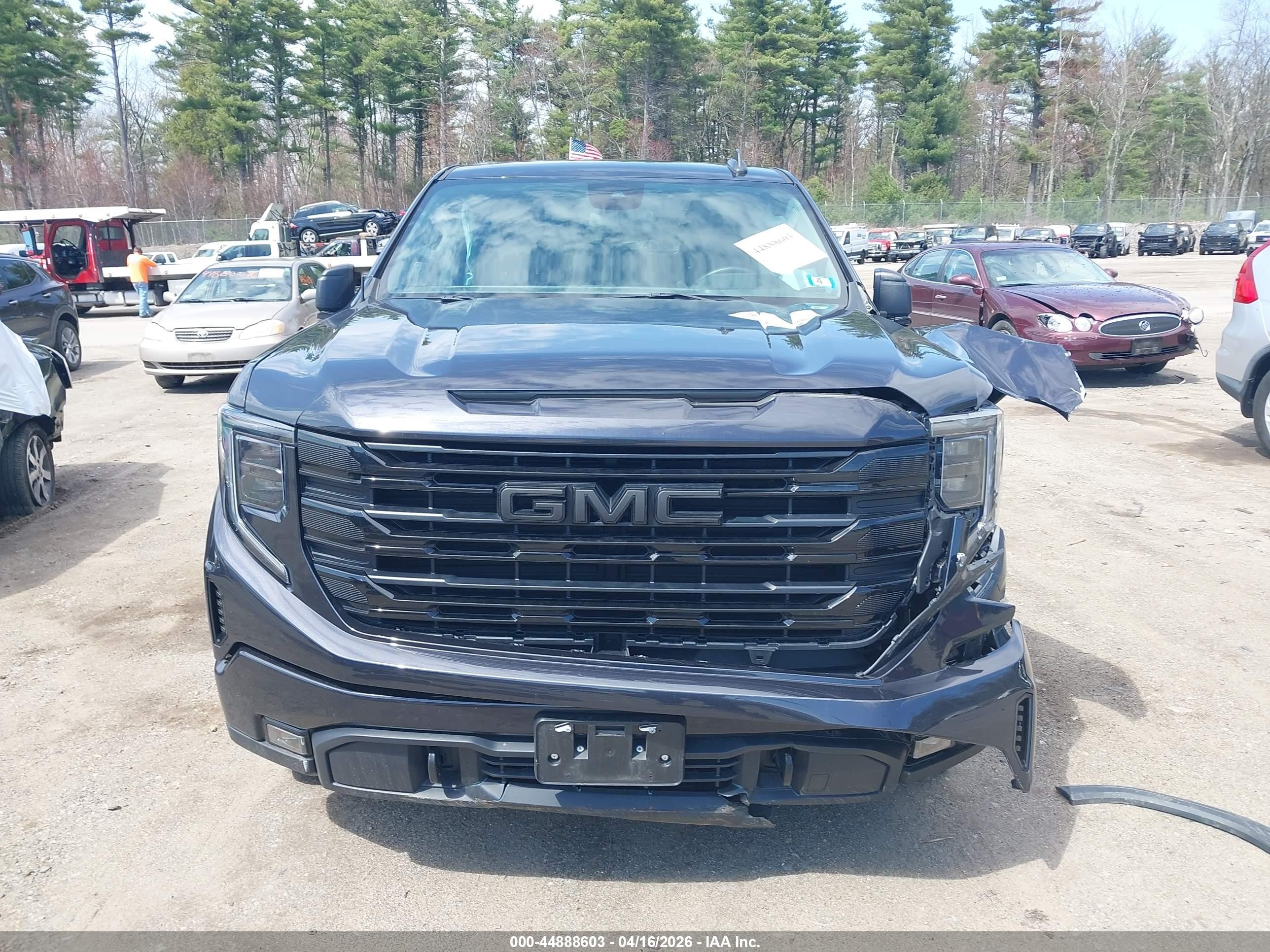 2024 Gmc Sierra 1500 4wd  Short Box Elevation With 3vl Черный vin: 3GTPUJEK2RG381961