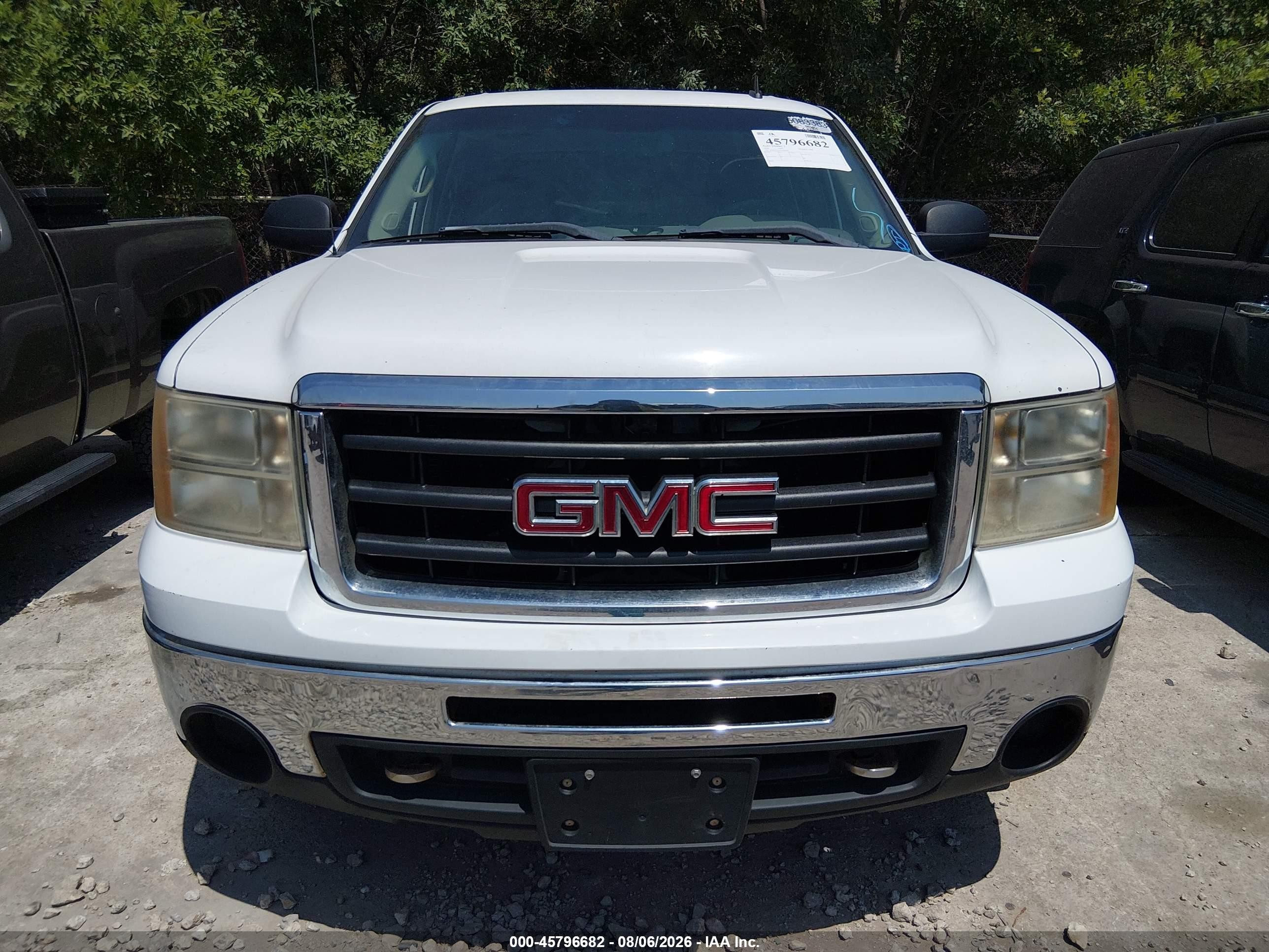 2010 Gmc Sierra 1500 Sl White vin: 3GTRCUEA0AG282404