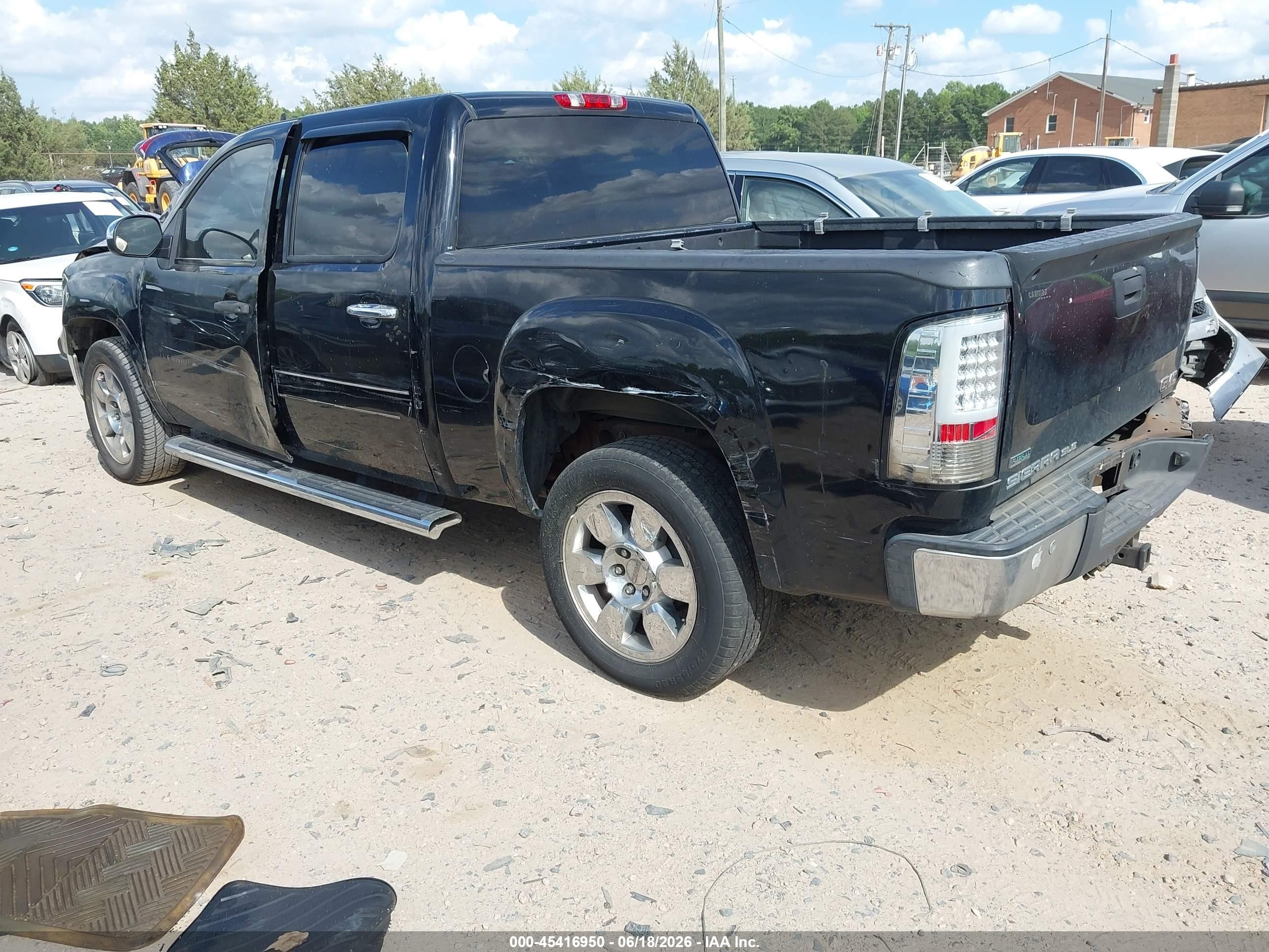 2010 Gmc Sierra 1500 Sle Black vin: 3GTRCVE00AG245494