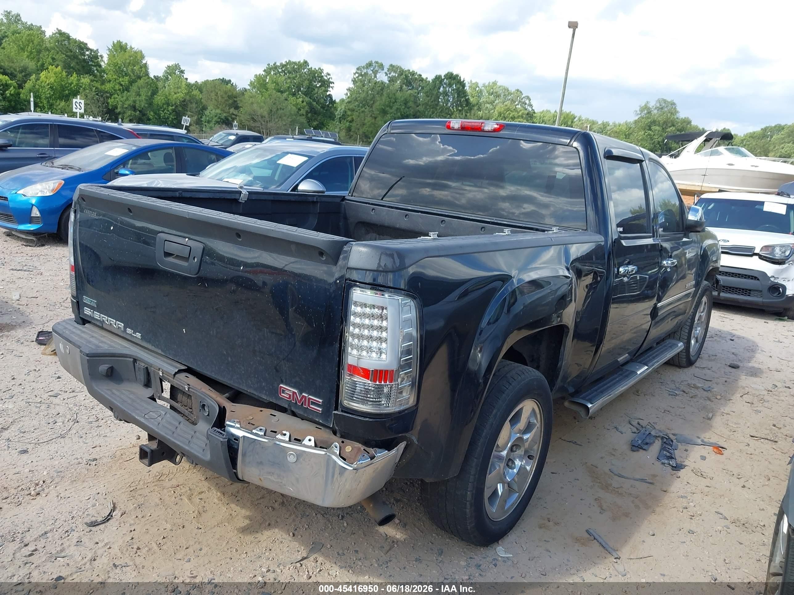 2010 Gmc Sierra 1500 Sle Black vin: 3GTRCVE00AG245494