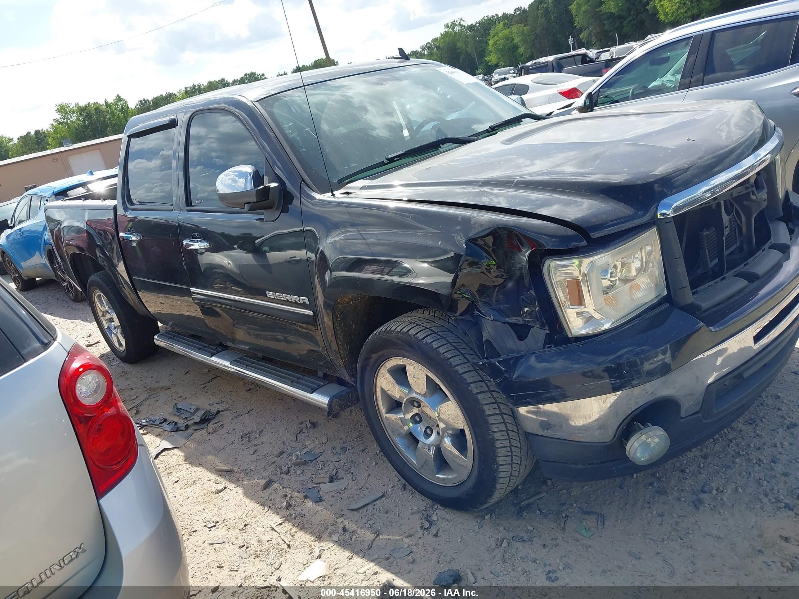 2010 Gmc Sierra 1500 Sle Black vin: 3GTRCVE00AG245494