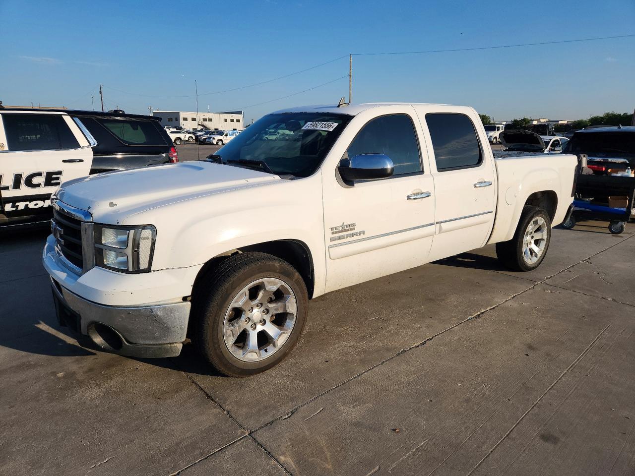 2010 Gmc Sierra C1500 Sle White vin: 3GTRCVE01AG274681