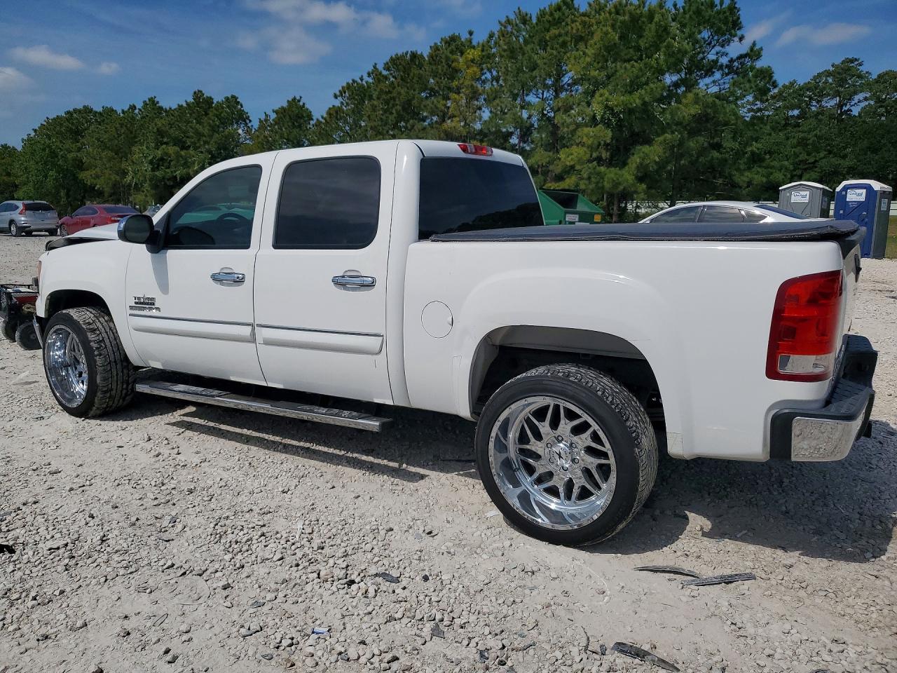 2010 Gmc Sierra C1500 Sle White vin: 3GTRCVE05AG101617