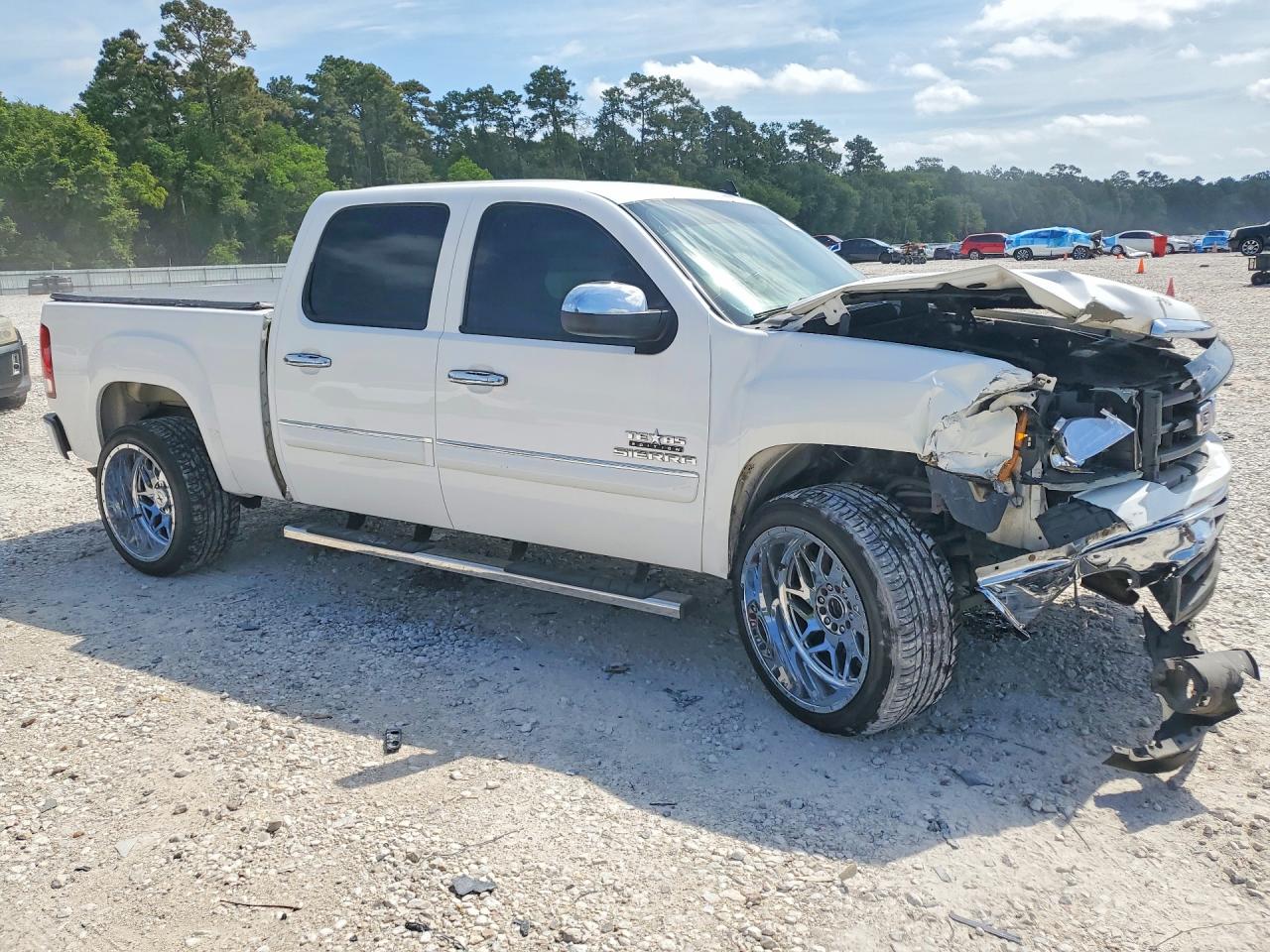 2010 Gmc Sierra C1500 Sle White vin: 3GTRCVE05AG101617