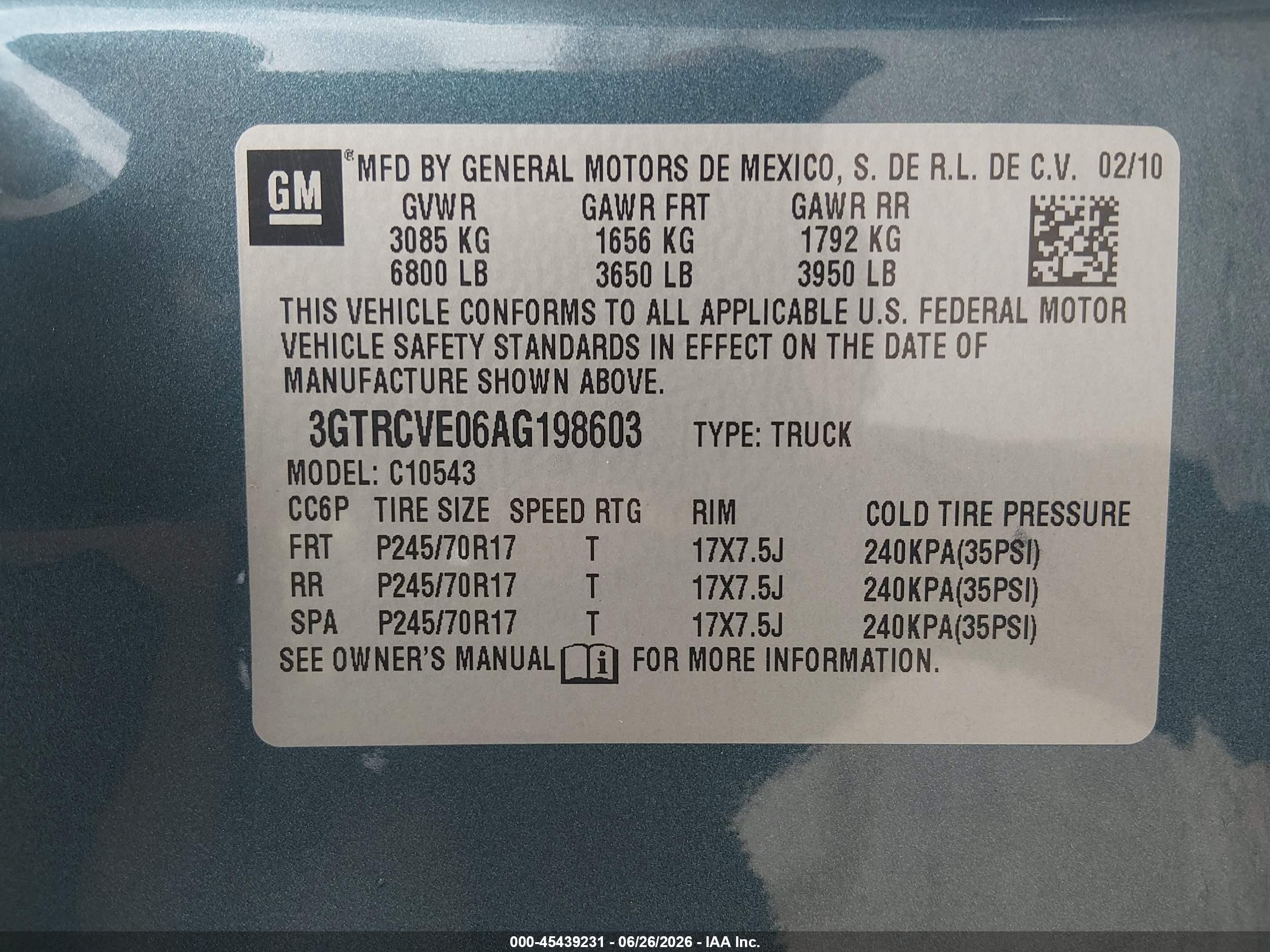 2010 Gmc Sierra 1500 Sle Blue vin: 3GTRCVE06AG198603
