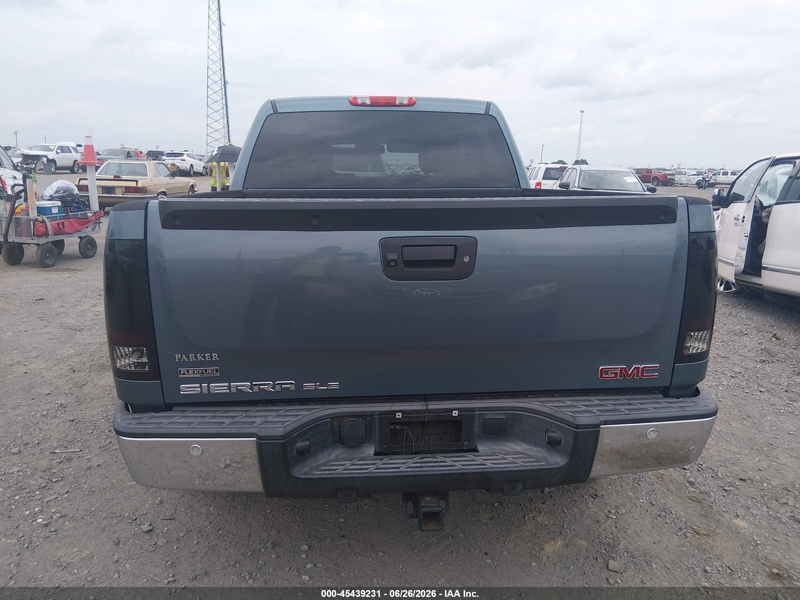 2010 Gmc Sierra 1500 Sle Blue vin: 3GTRCVE06AG198603