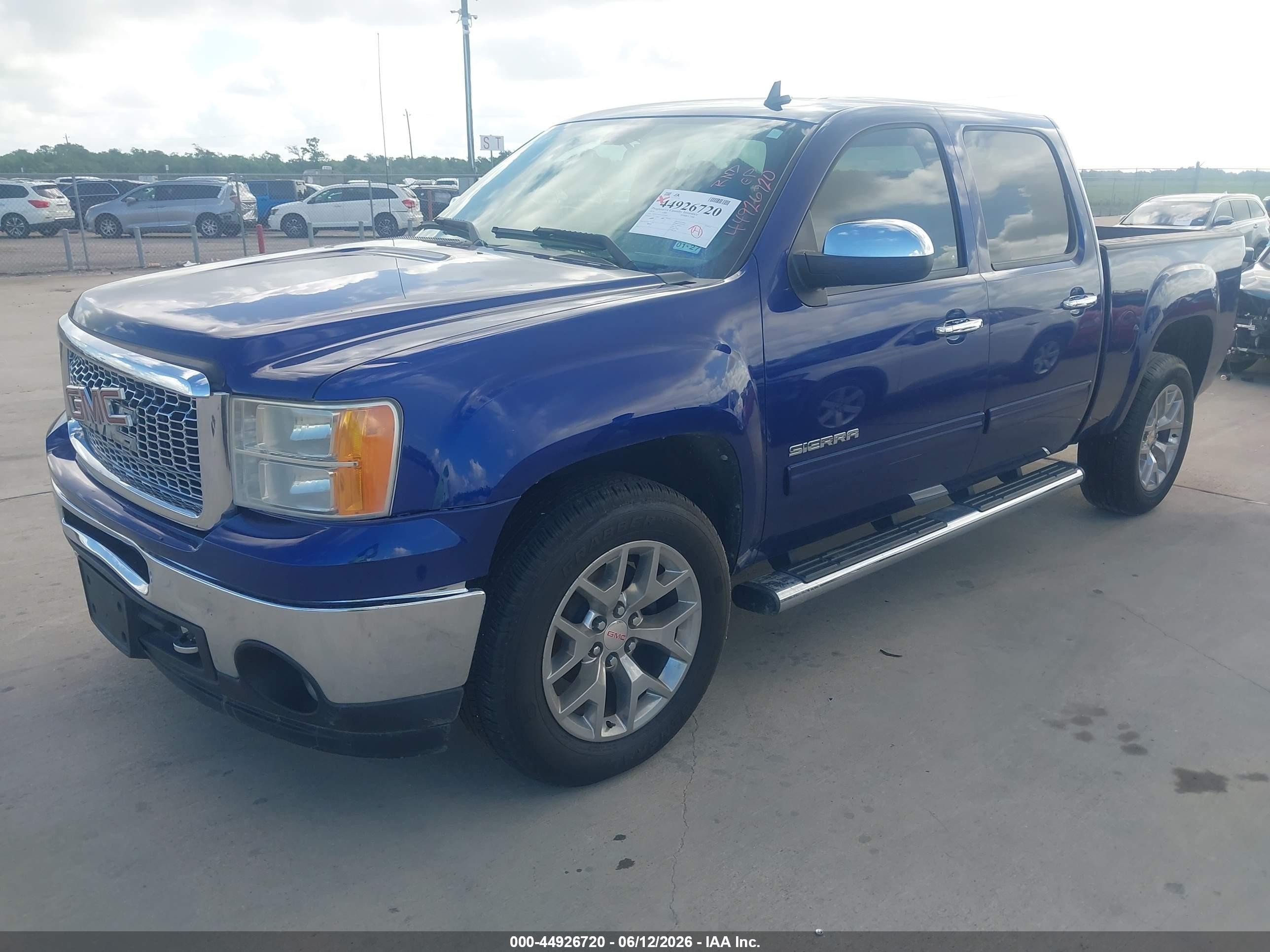2010 Gmc Sierra 1500 Sle Blue vin: 3GTRCVE06AG264941