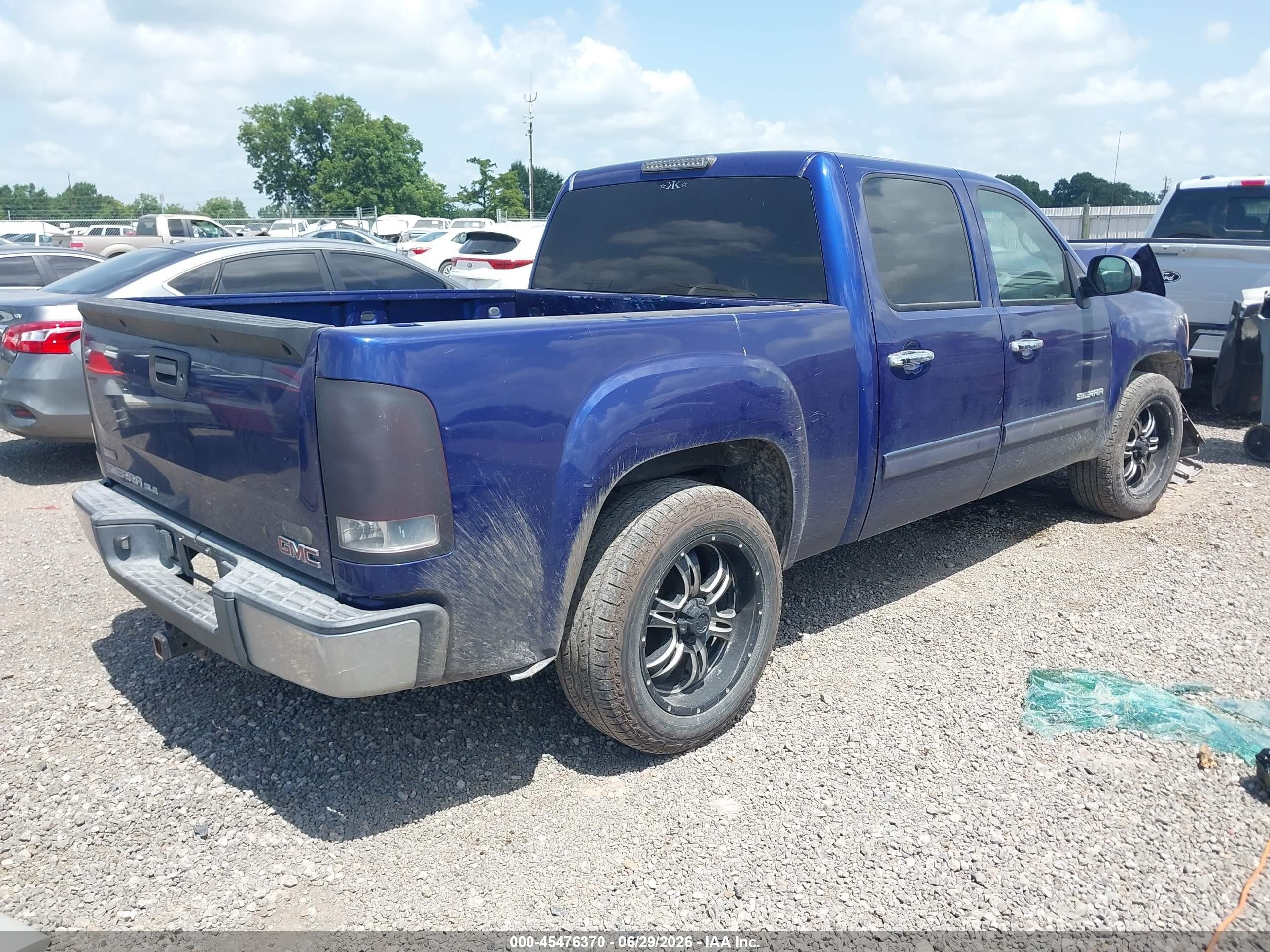 2010 Gmc Sierra 1500 Sle Blue vin: 3GTRCVE06AG265409