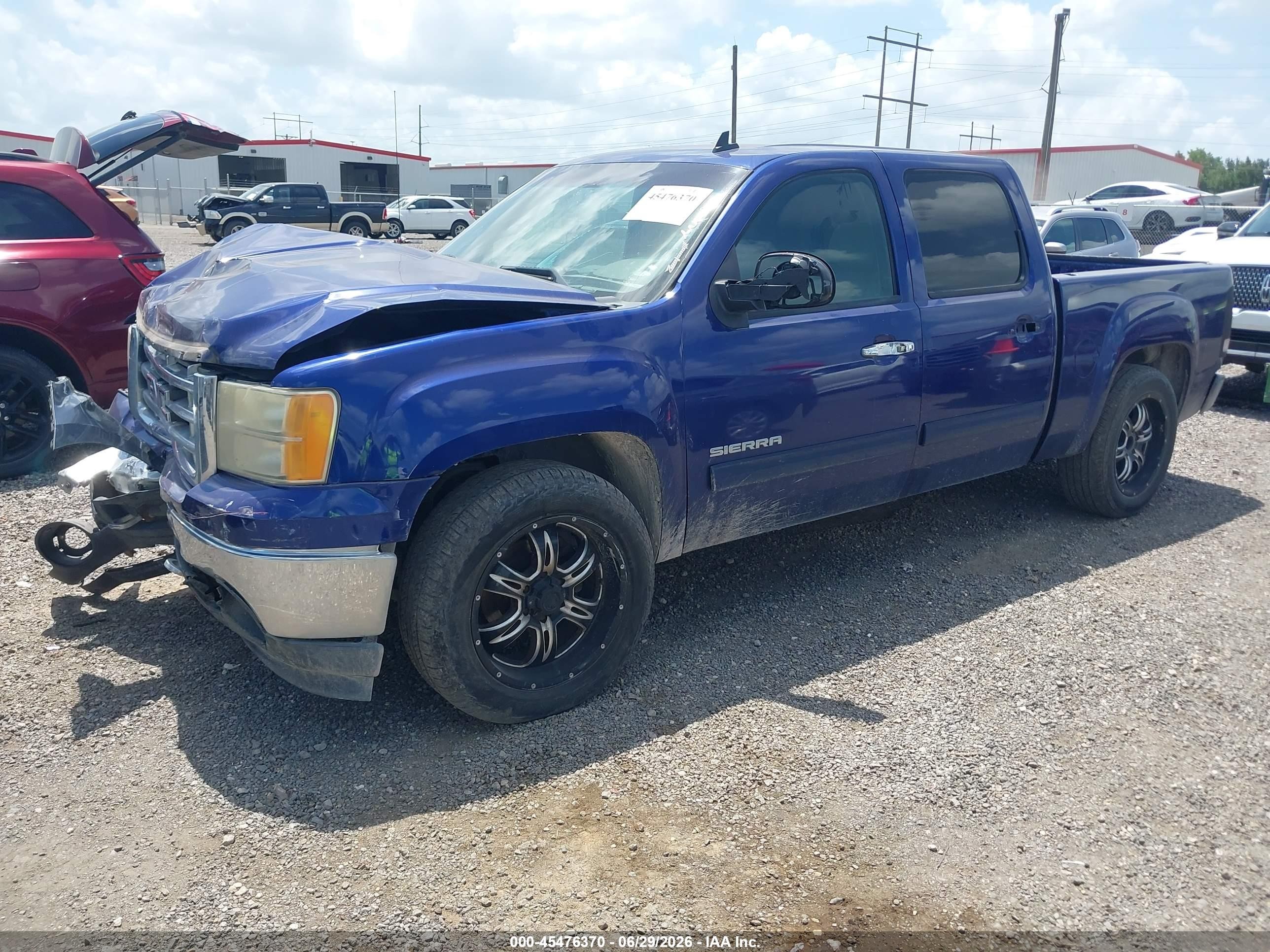2010 Gmc Sierra 1500 Sle Blue vin: 3GTRCVE06AG265409