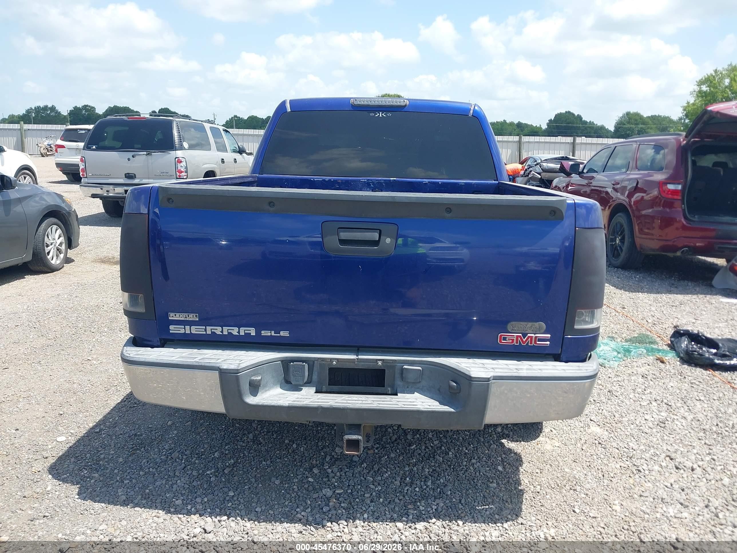 2010 Gmc Sierra 1500 Sle Blue vin: 3GTRCVE06AG265409
