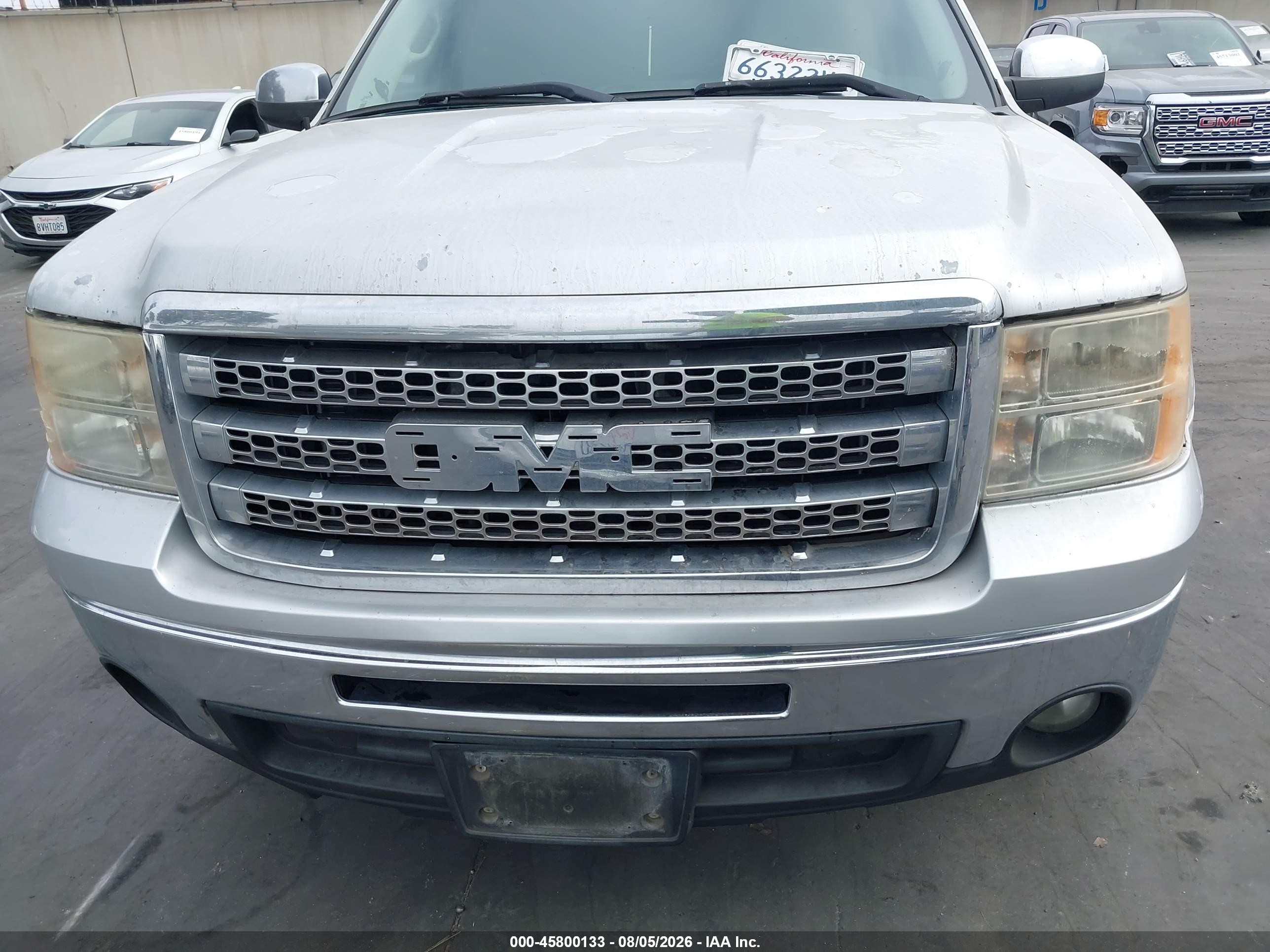 2010 Gmc Sierra 1500 Sle Silver vin: 3GTRCVE07AG208300
