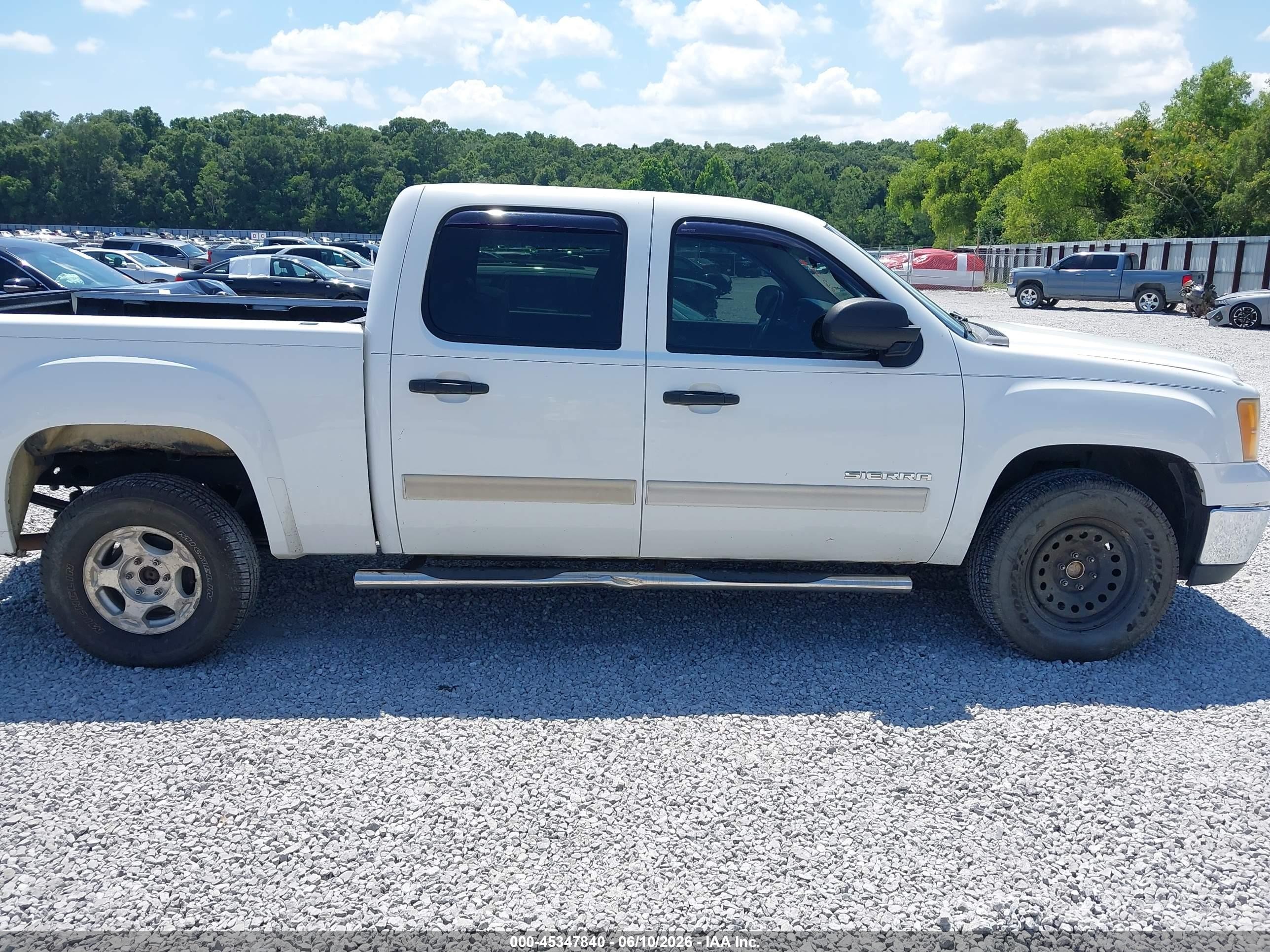 2010 Gmc Sierra 1500 Sle White vin: 3GTRCVE07AG265256