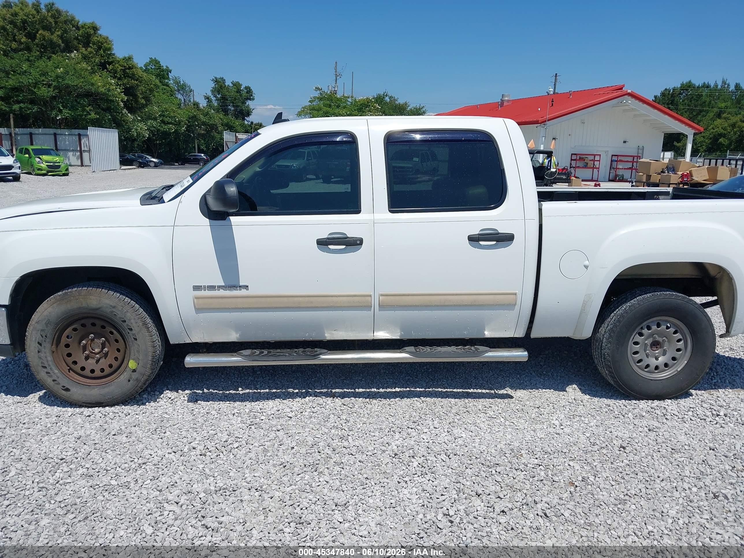 2010 Gmc Sierra 1500 Sle White vin: 3GTRCVE07AG265256