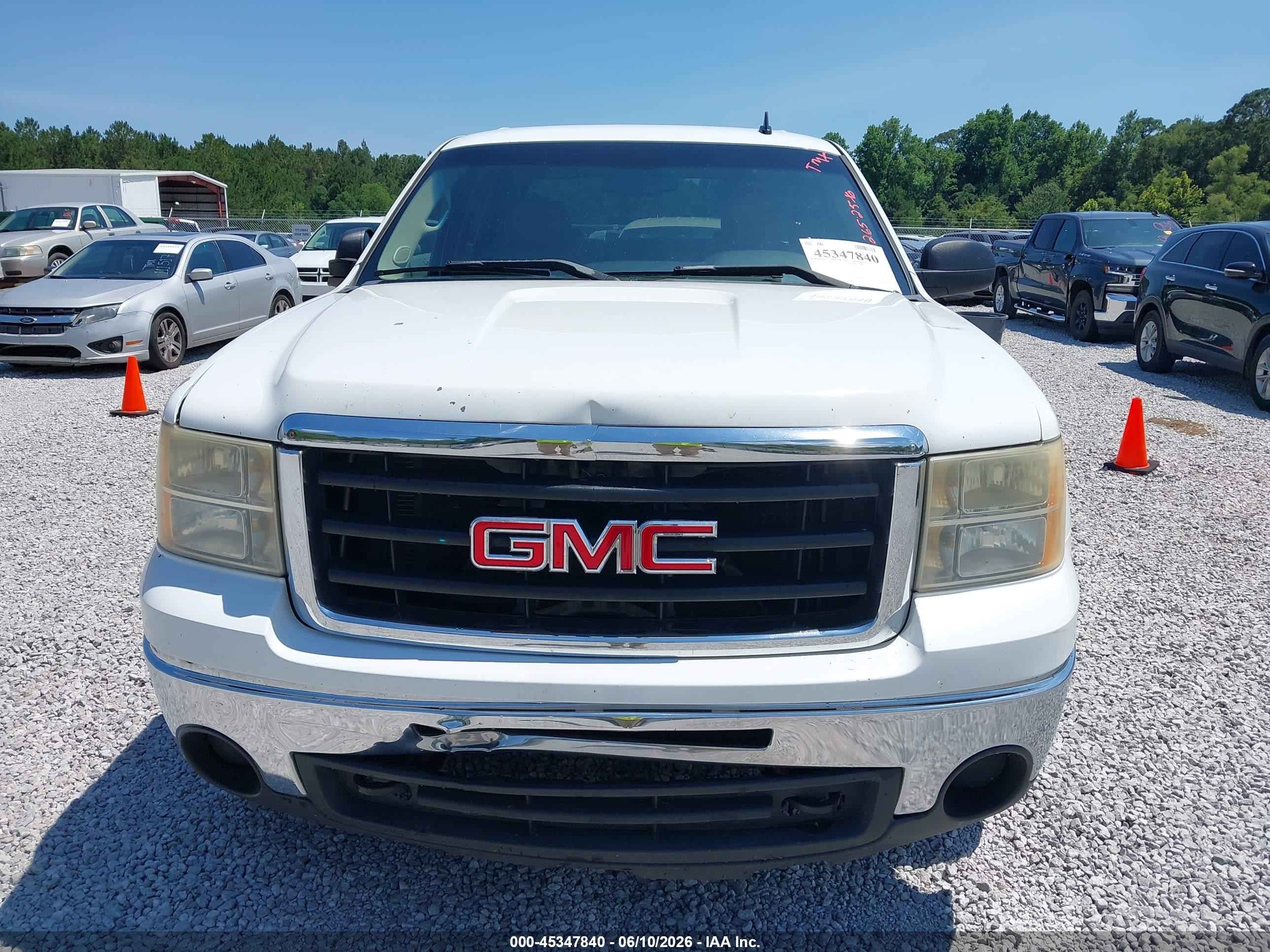 2010 Gmc Sierra 1500 Sle White vin: 3GTRCVE07AG265256