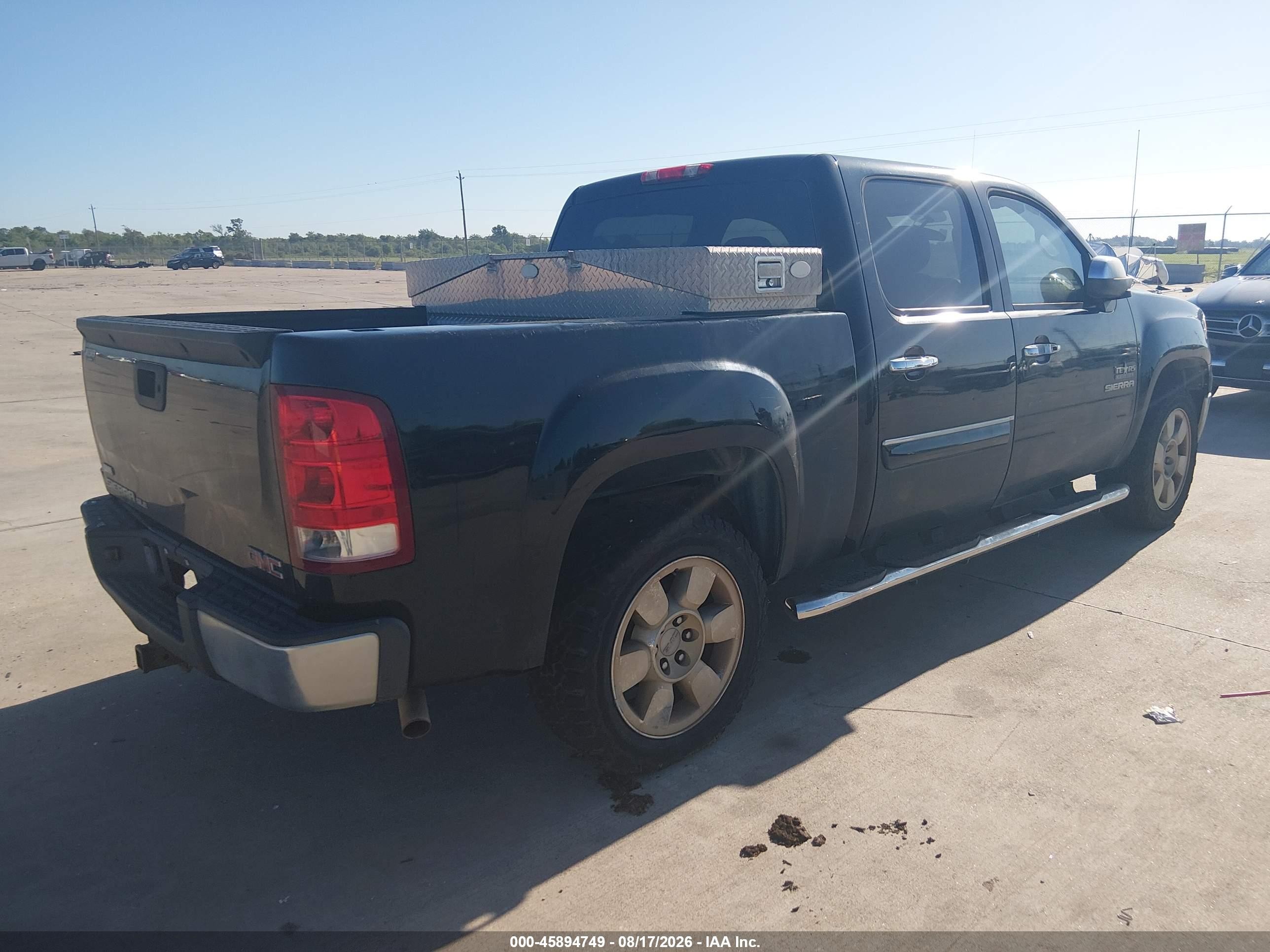 2010 Gmc Sierra 1500 Sle Black vin: 3GTRCVE08AG179597