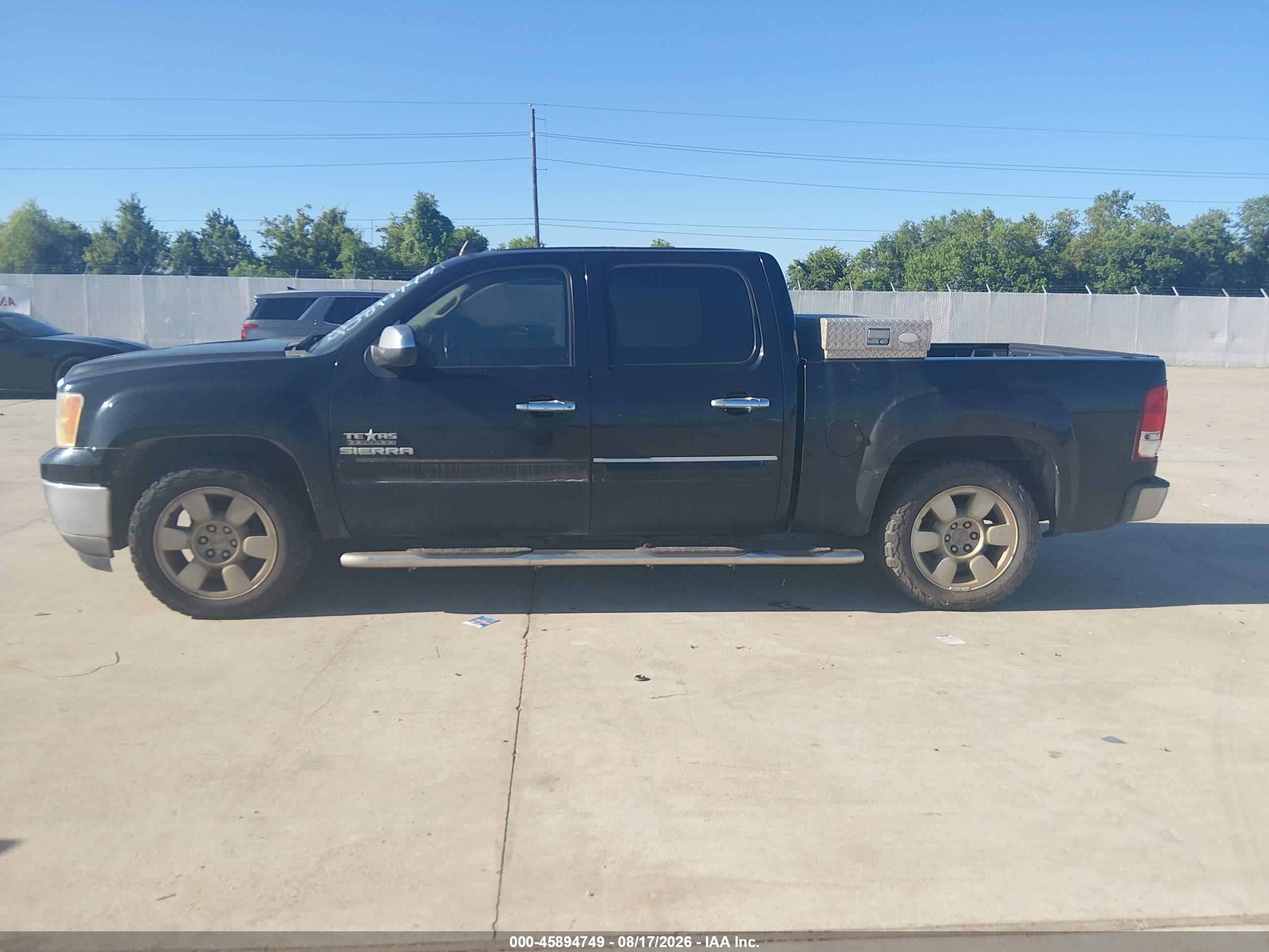 2010 Gmc Sierra 1500 Sle Black vin: 3GTRCVE08AG179597