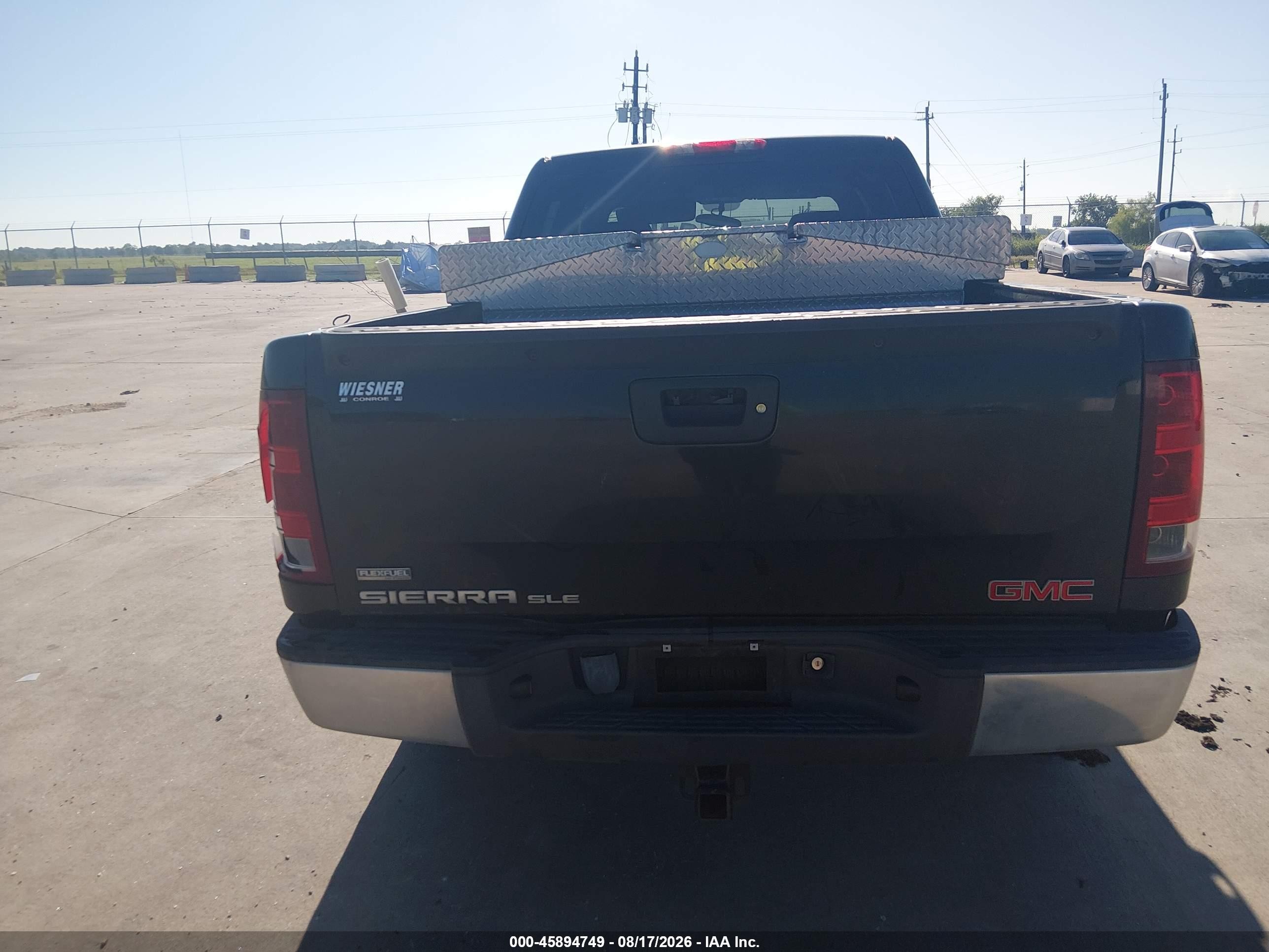 2010 Gmc Sierra 1500 Sle Black vin: 3GTRCVE08AG179597