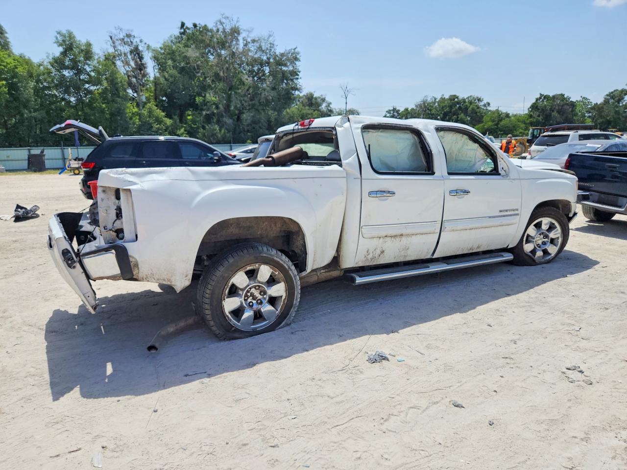 2010 Gmc Sierra C1500 Sle Белый vin: 3GTRCVE08AG280607