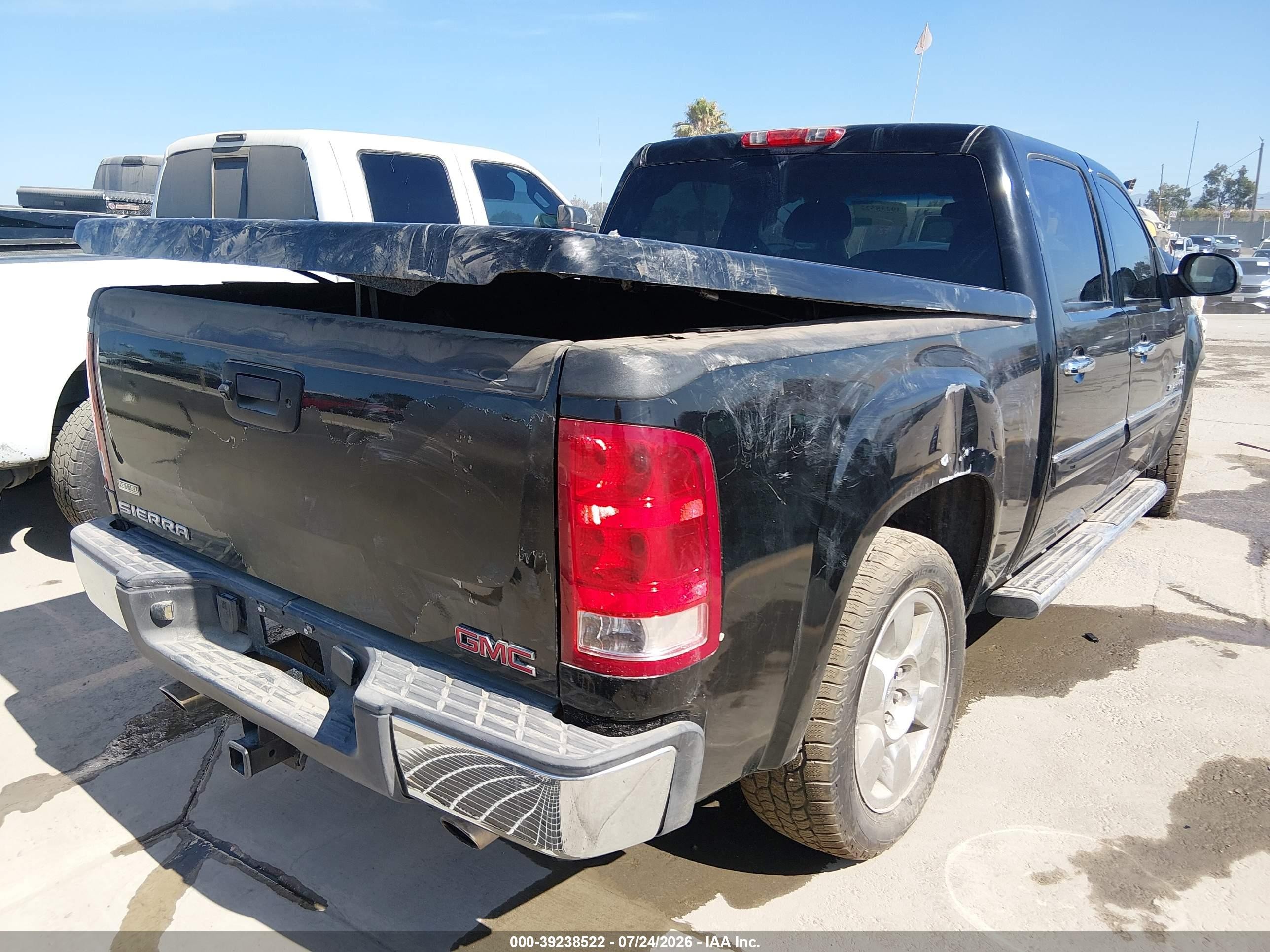 2010 Gmc Sierra 1500 Sle Black vin: 3GTRCVE0XAG200191