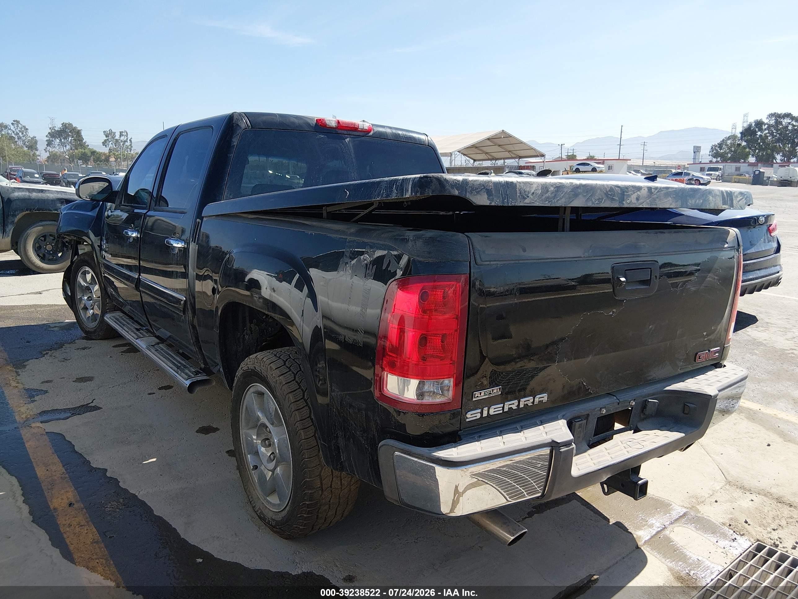 2010 Gmc Sierra 1500 Sle Black vin: 3GTRCVE0XAG200191