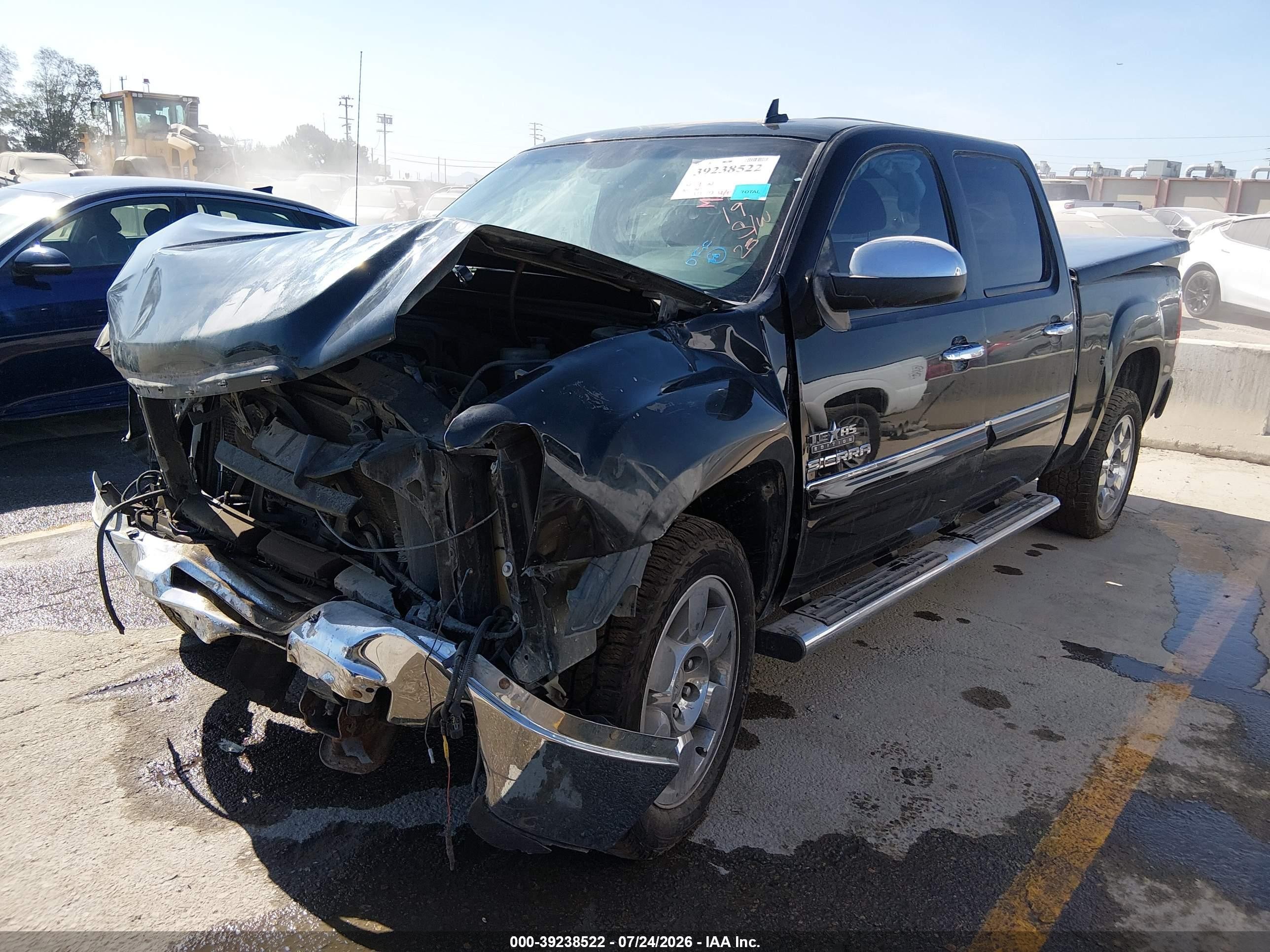 2010 Gmc Sierra 1500 Sle Black vin: 3GTRCVE0XAG200191