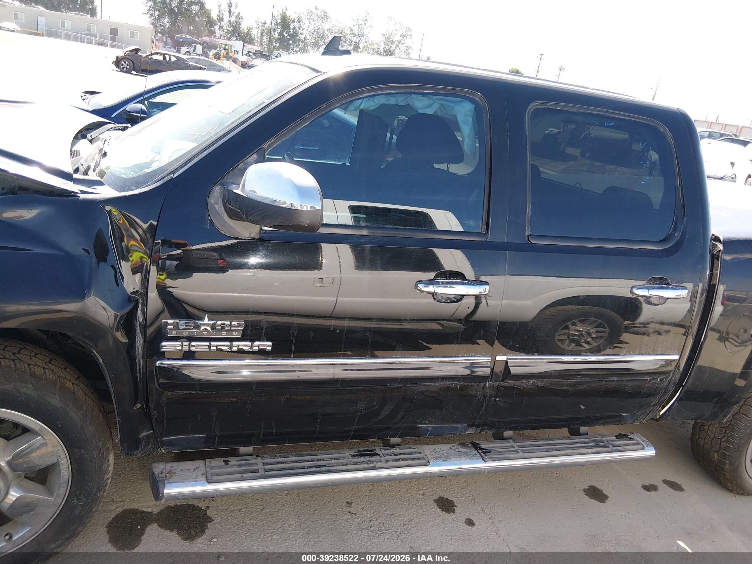 2010 Gmc Sierra 1500 Sle Black vin: 3GTRCVE0XAG200191