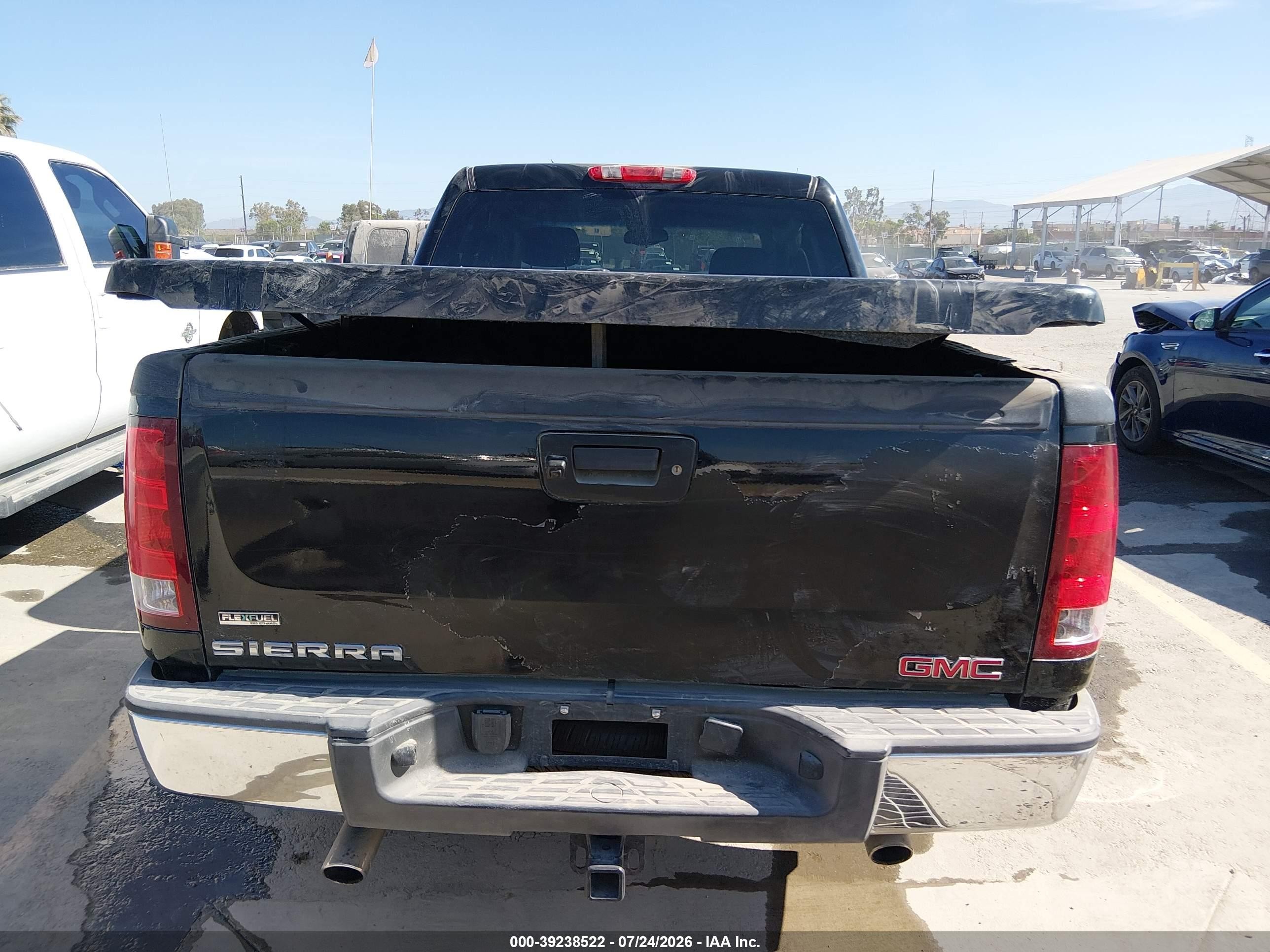 2010 Gmc Sierra 1500 Sle Black vin: 3GTRCVE0XAG200191
