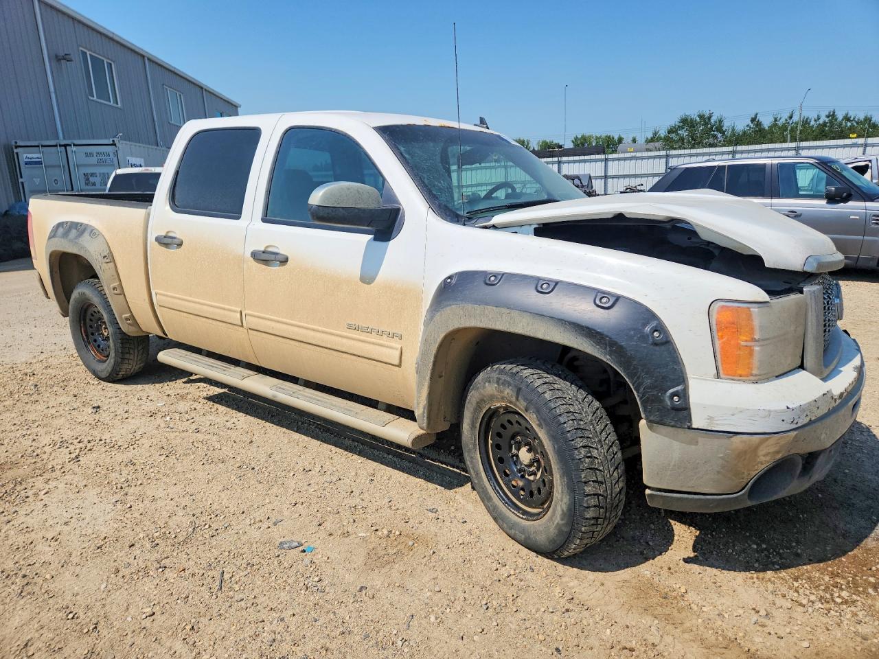 2010 Gmc Sierra K1500 Sl White vin: 3GTRKUEA8AG127909