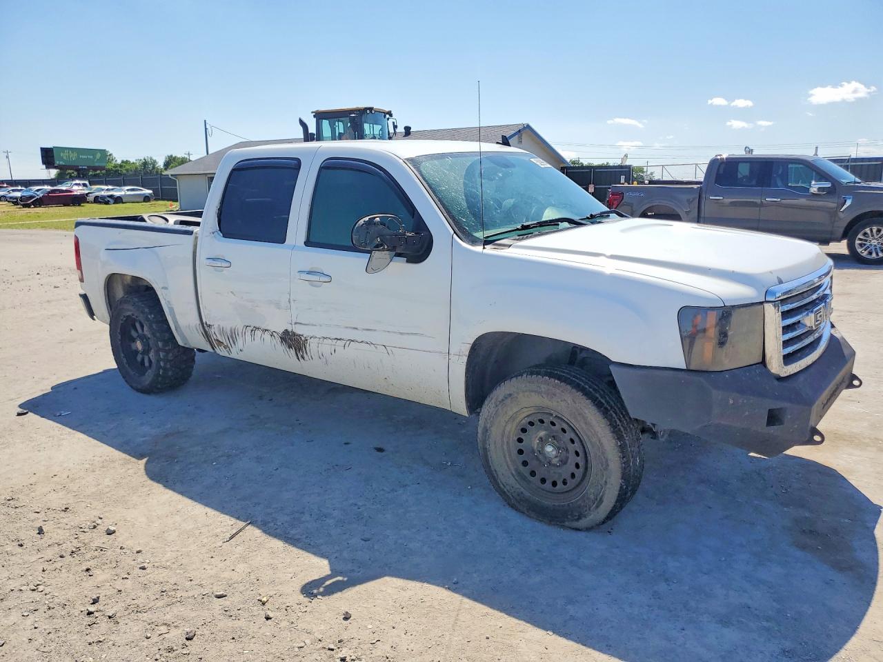 2010 Gmc Sierra K1500 Sle White vin: 3GTRKVE24AG238620
