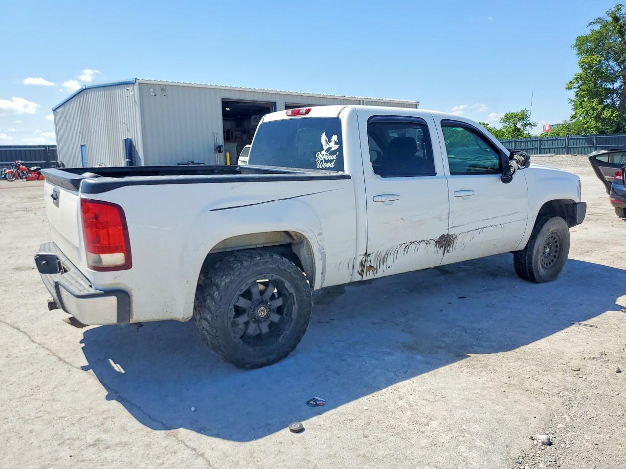 2010 Gmc Sierra K1500 Sle White vin: 3GTRKVE24AG238620